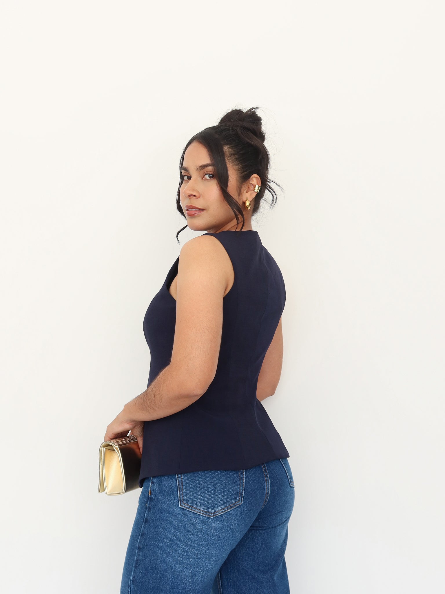 Chaleco barbara azul