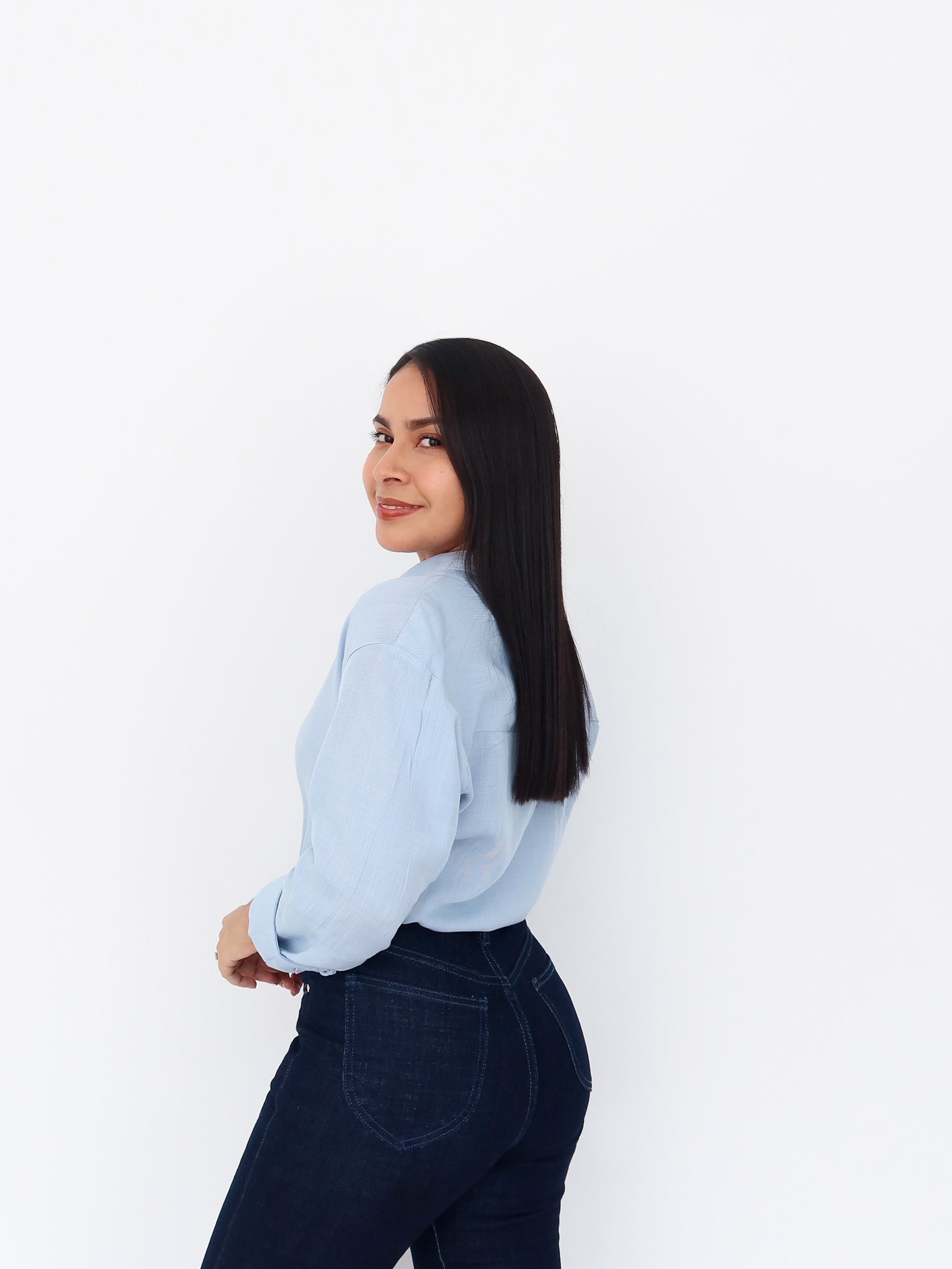 Camisa Oversize celeste