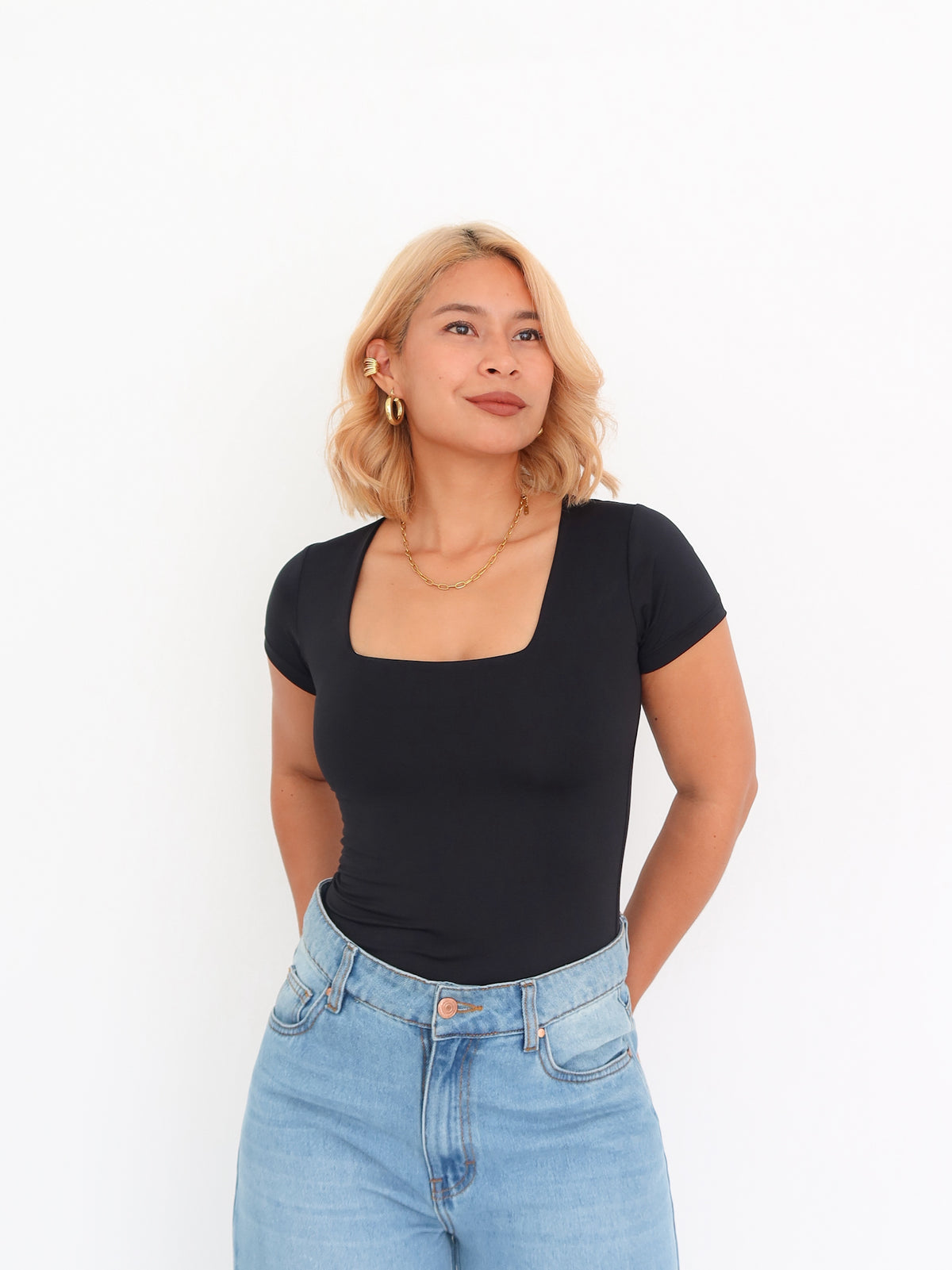 Camiseta regina negra| SKINFLEX