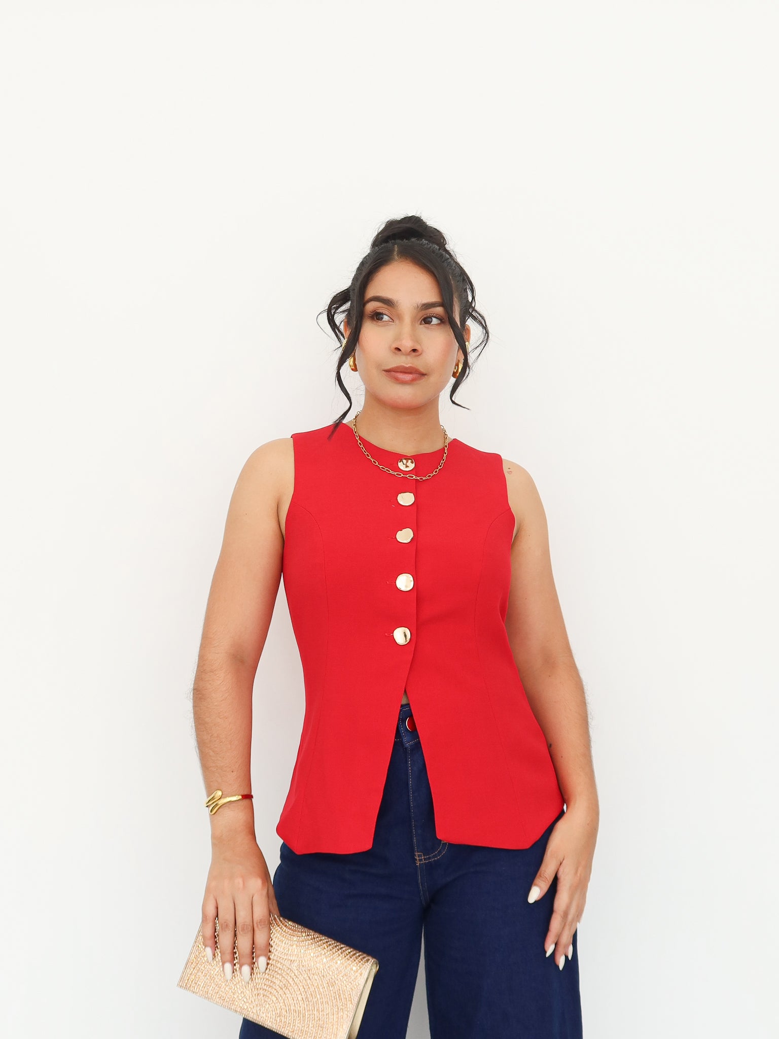 Chaleco barbara rojo