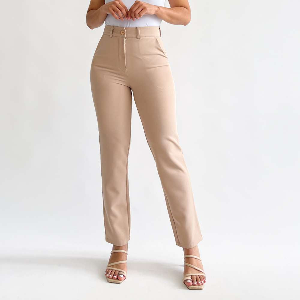 Slim pants beige