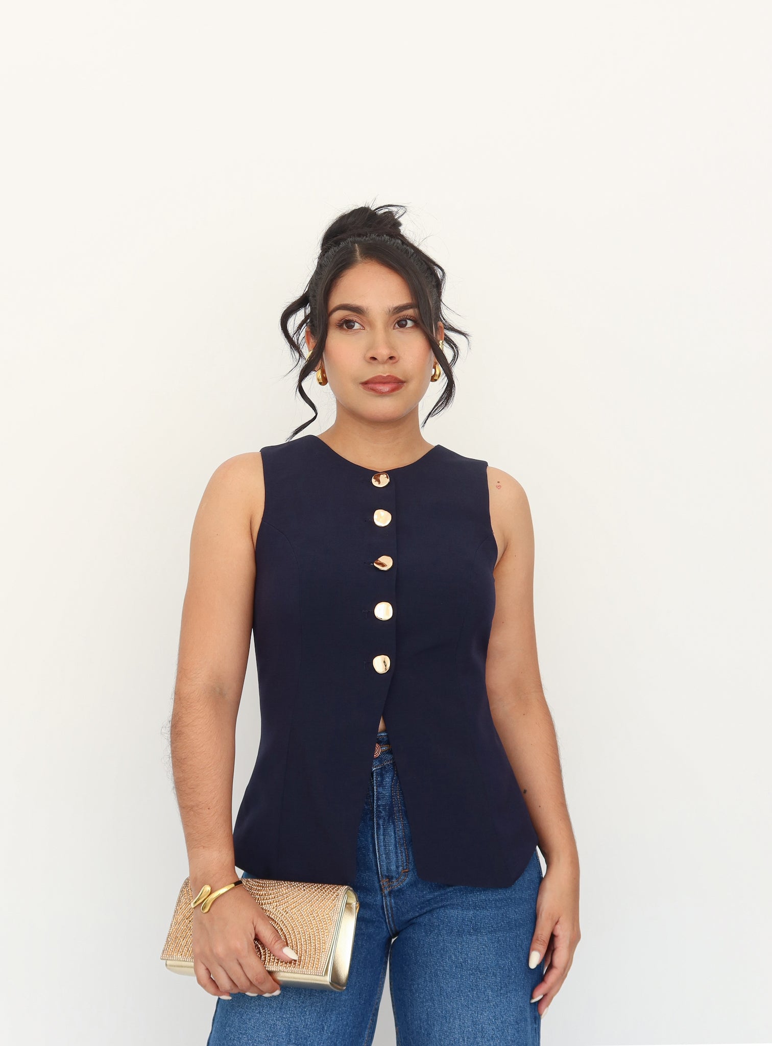 Chaleco barbara azul