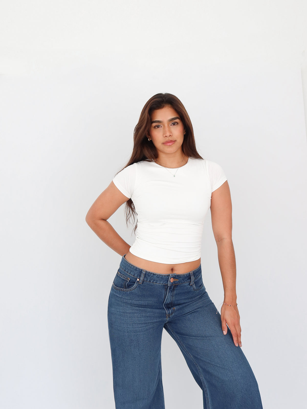 Baggy long jeans azul