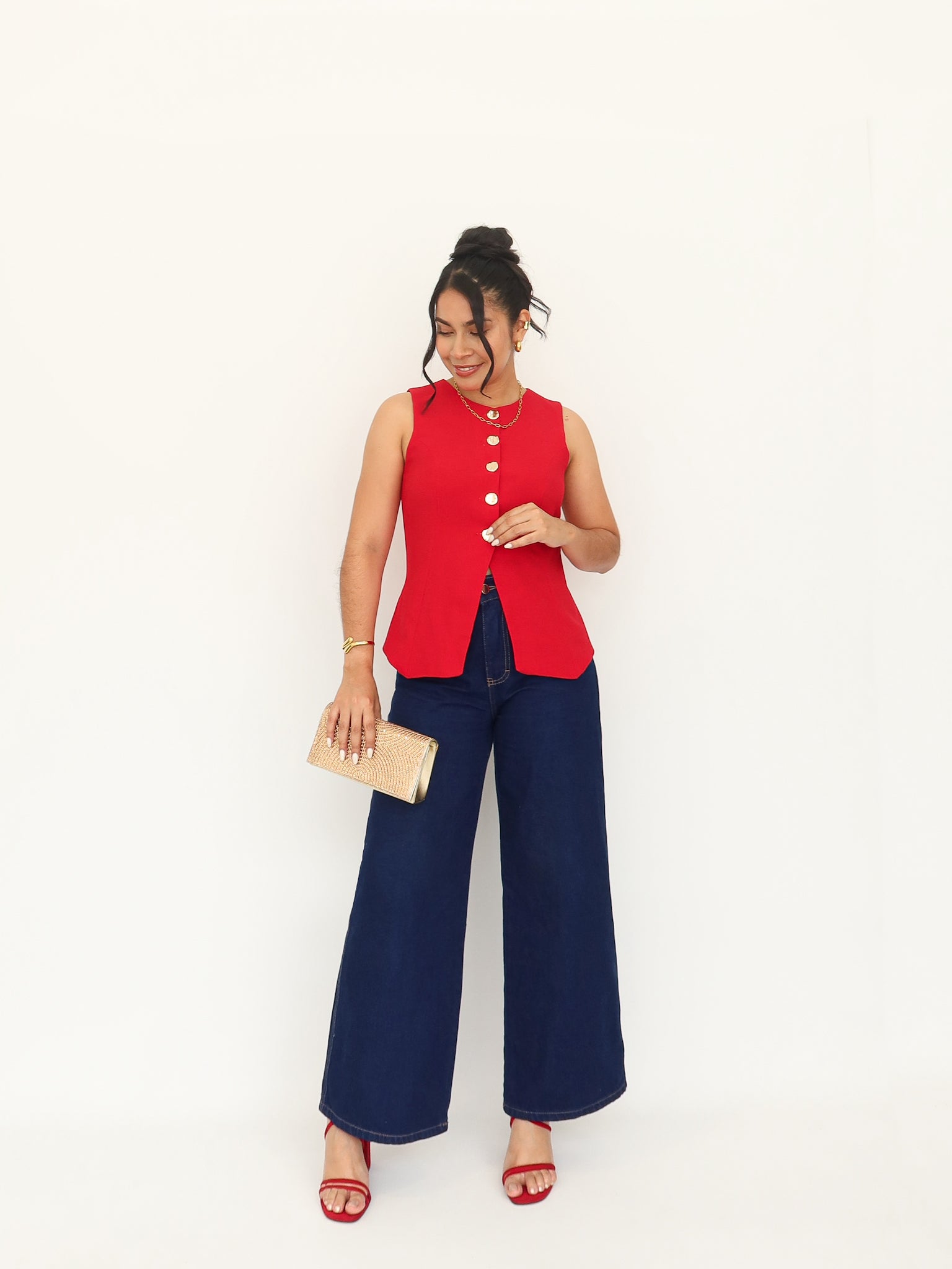 Chaleco barbara rojo