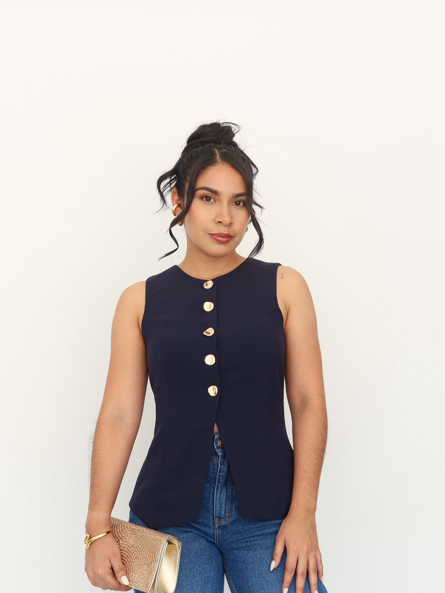 Chaleco barbara azul