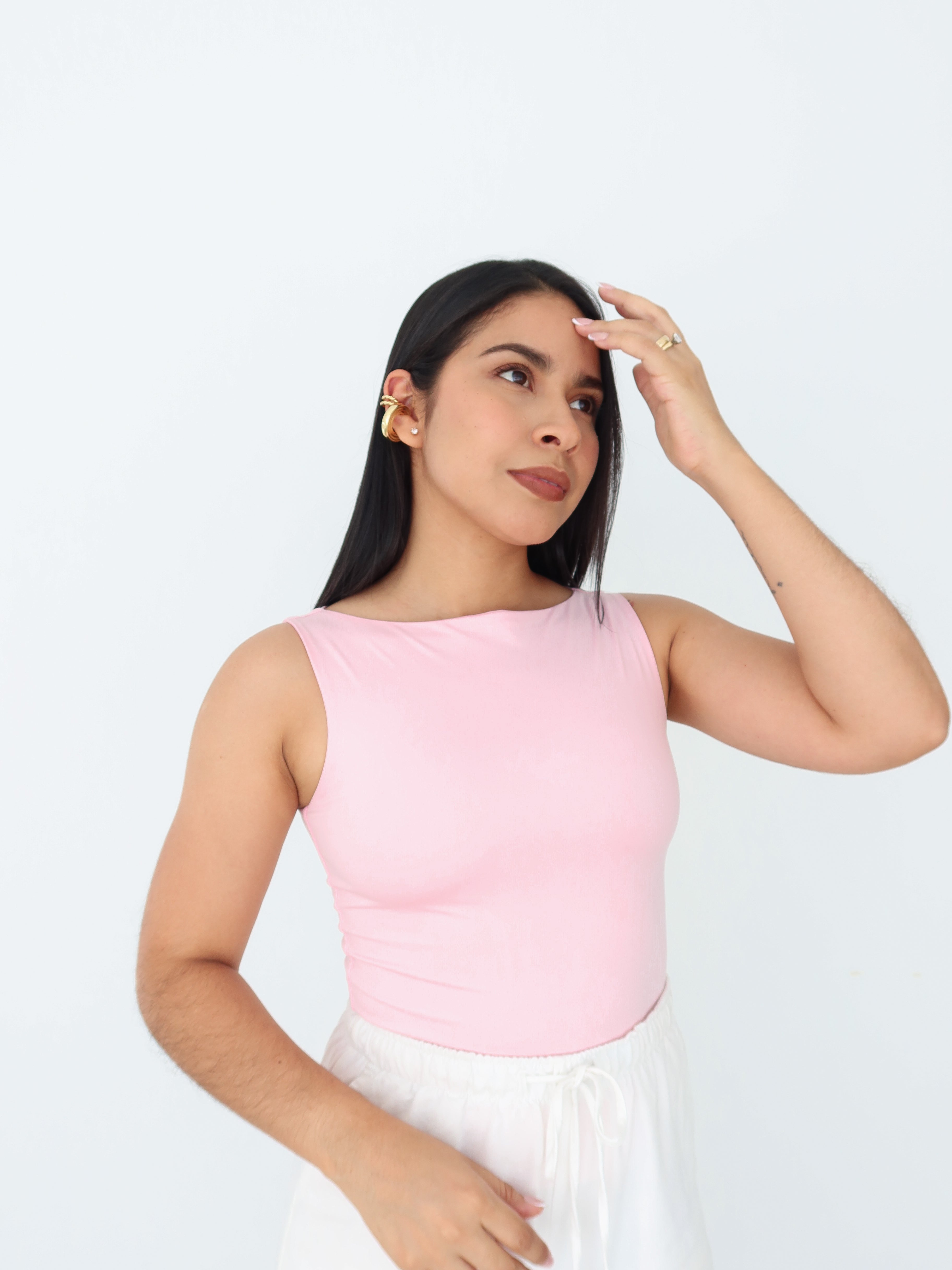 Blusa Olivia palo rosa