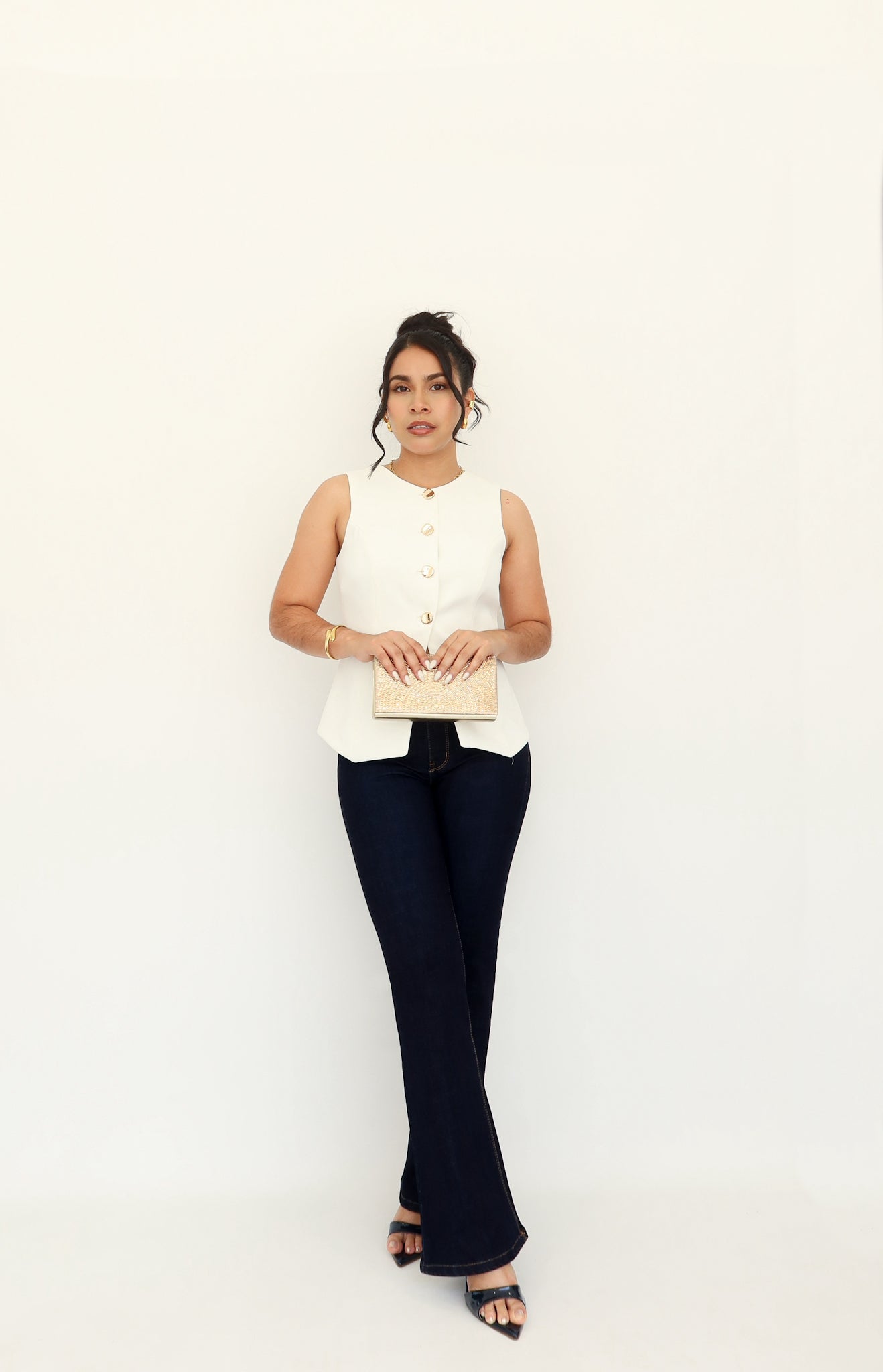 Chaleco barbara blanco