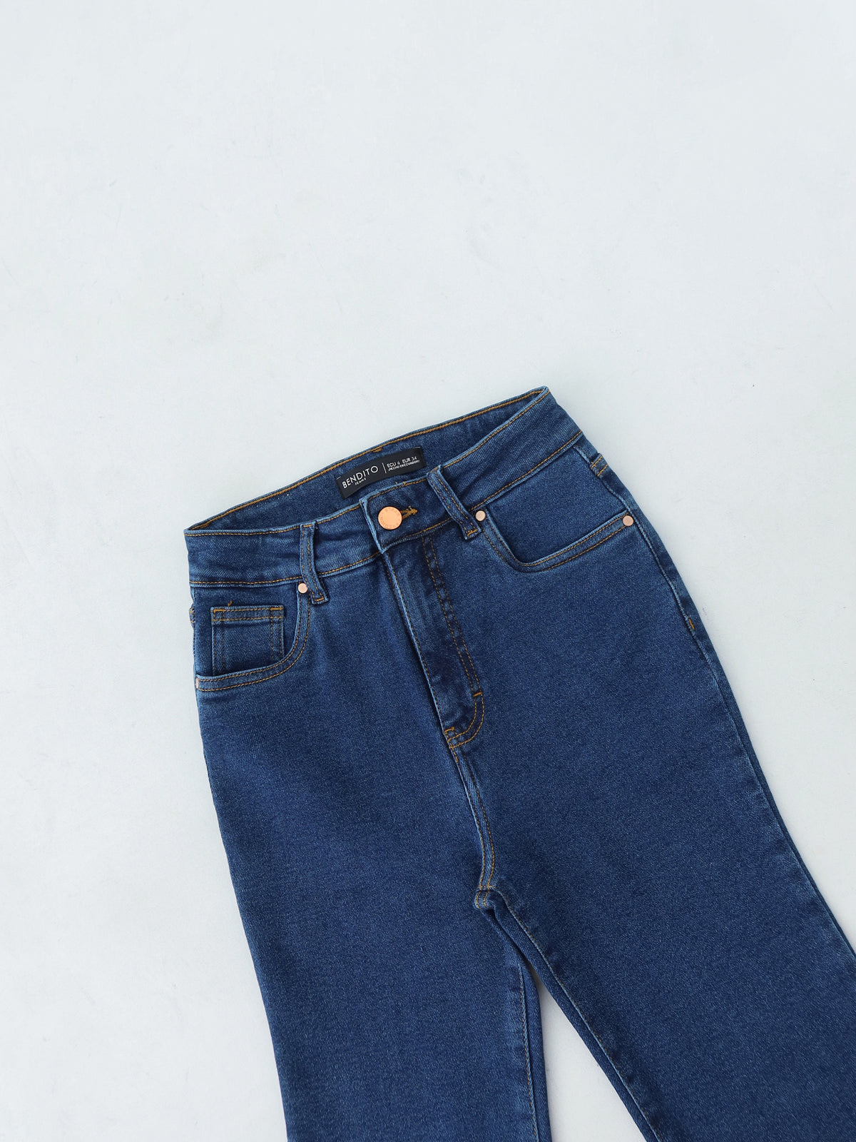 Bootcut jeans regular azul