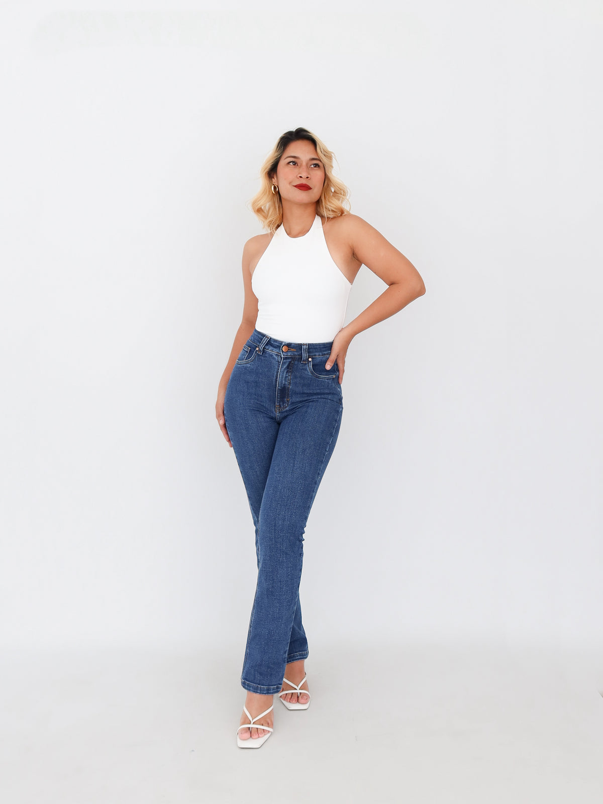 Slim regular jeans azul