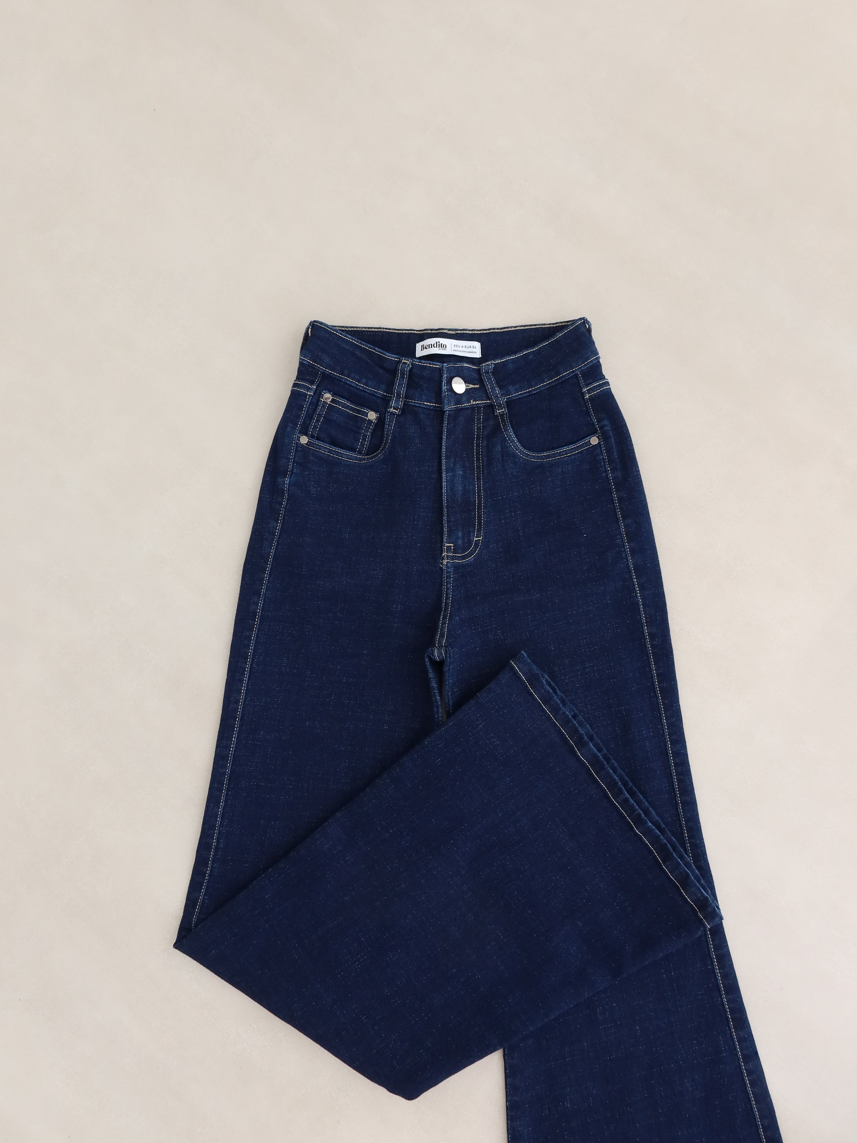 Flare jeans regular azul oscuro