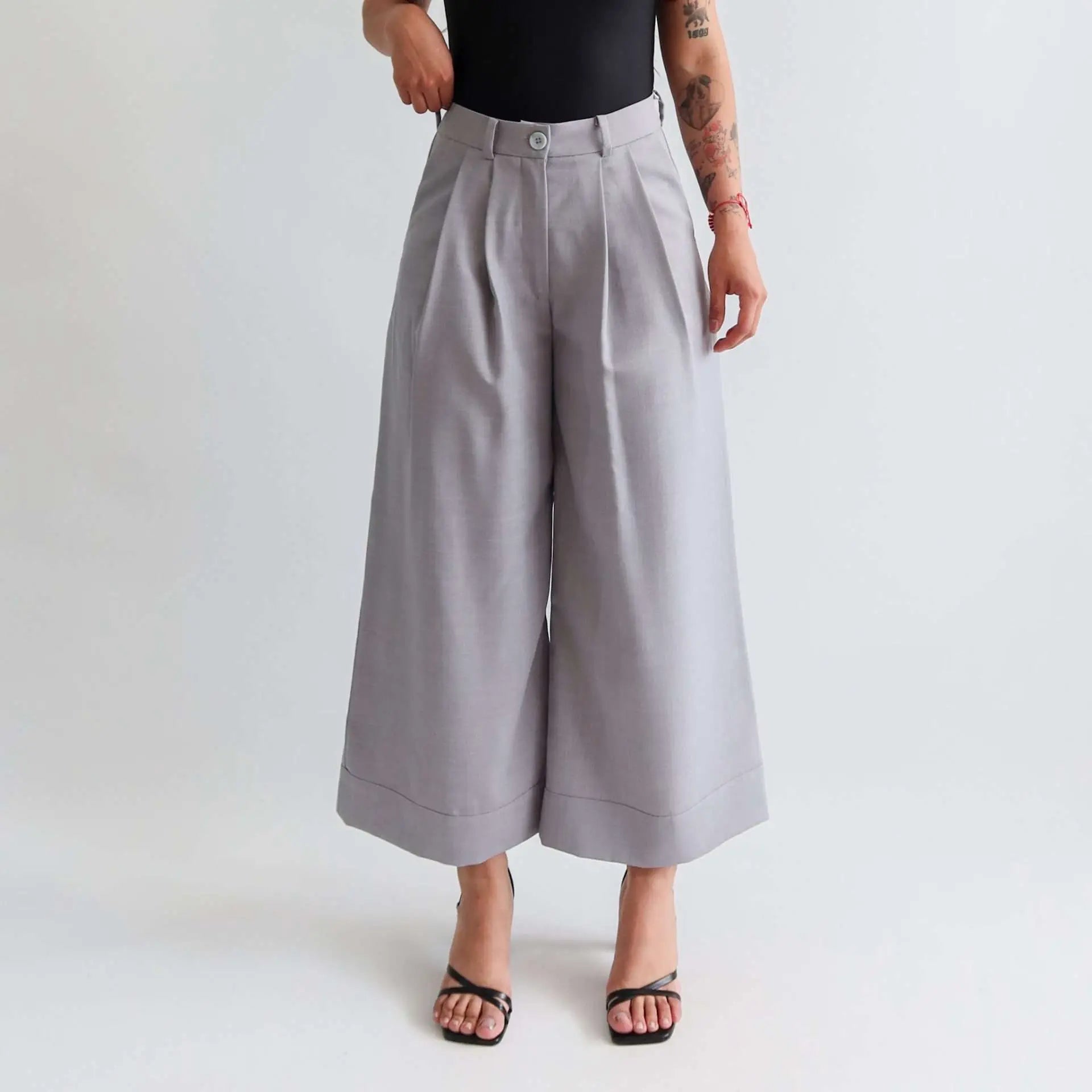 Palazzo pants gris