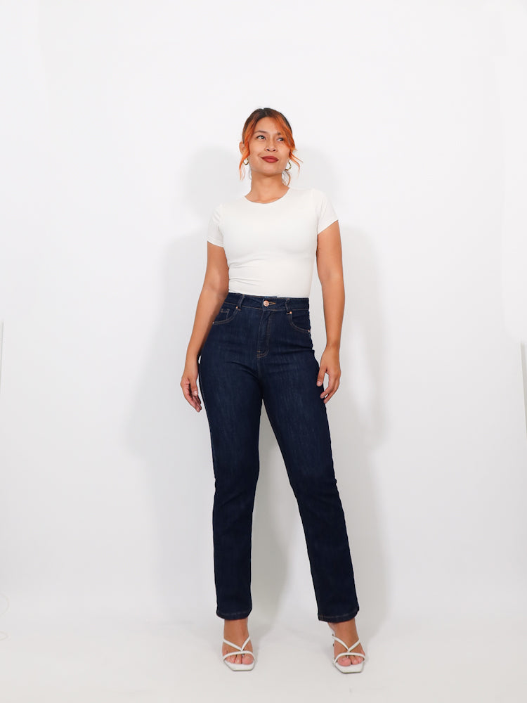 Mini slim jeans azul oscuro