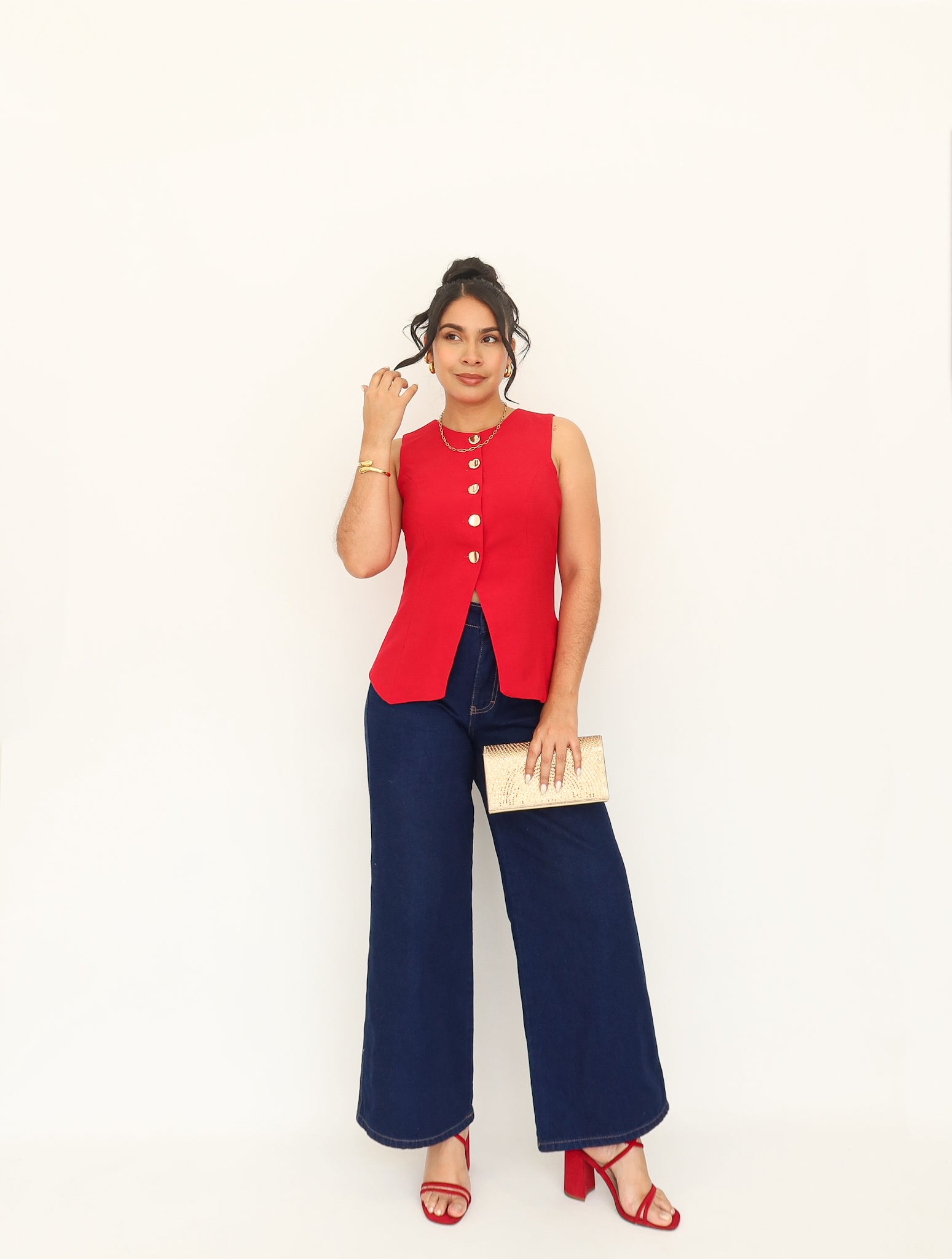 Chaleco barbara rojo