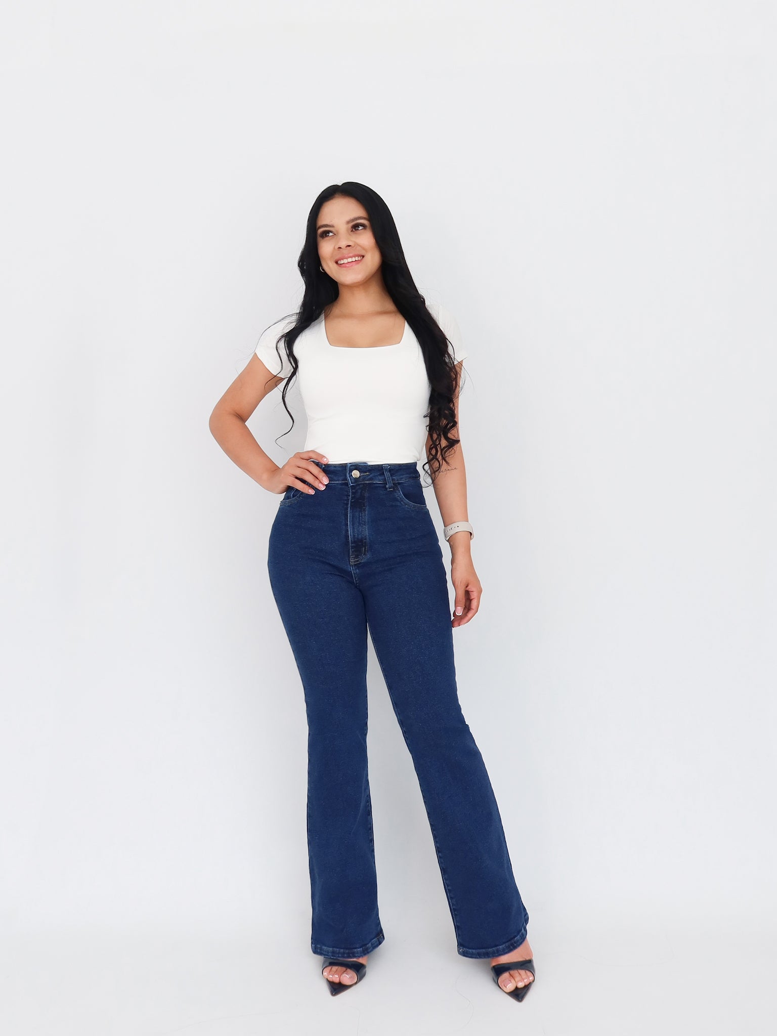 Bootcut jeans regular azul oscuro