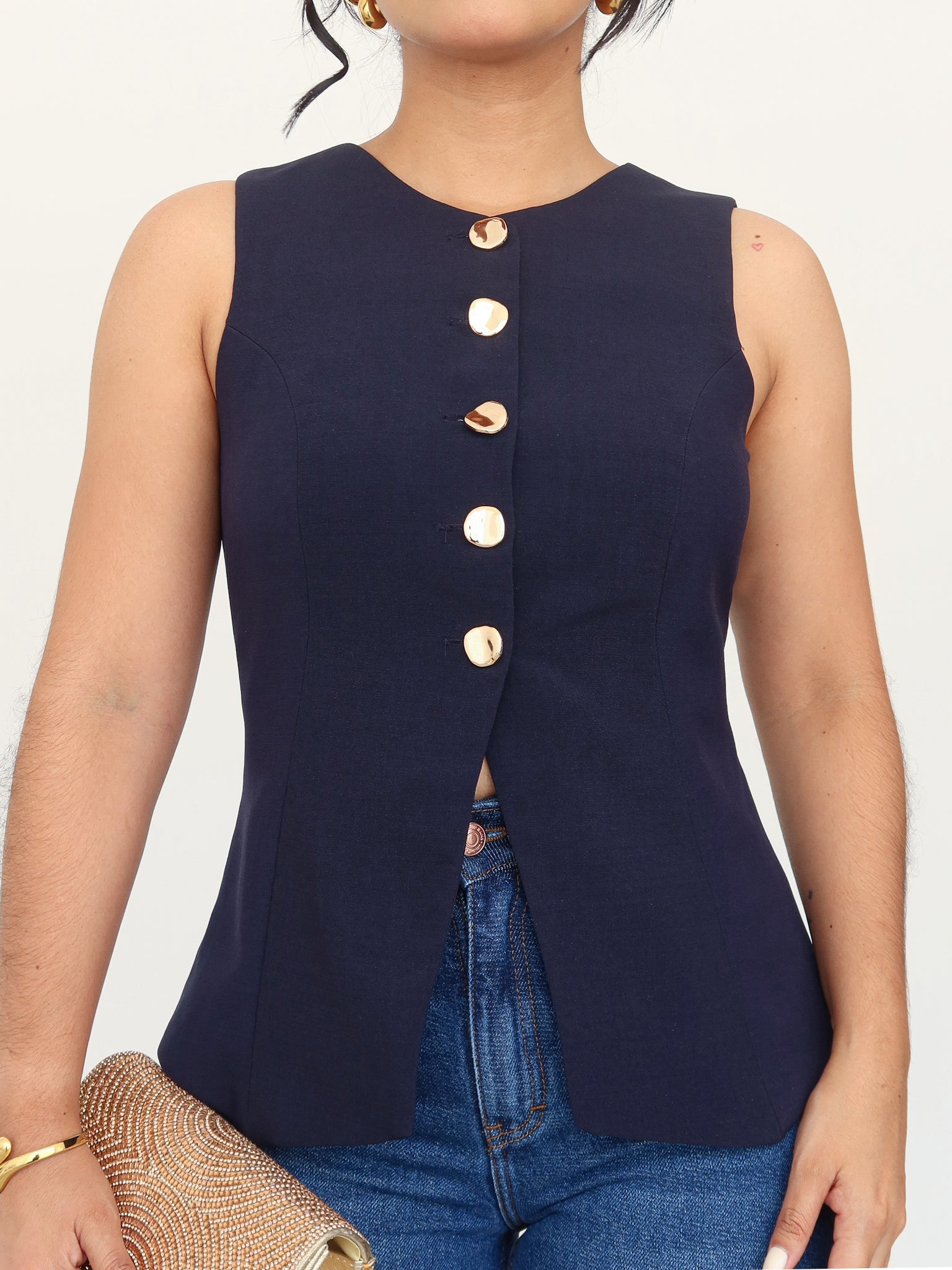 Chaleco barbara azul