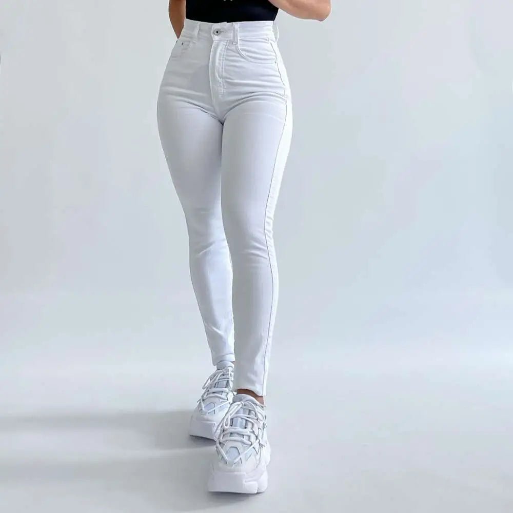 Skinny jeans clásico blanco