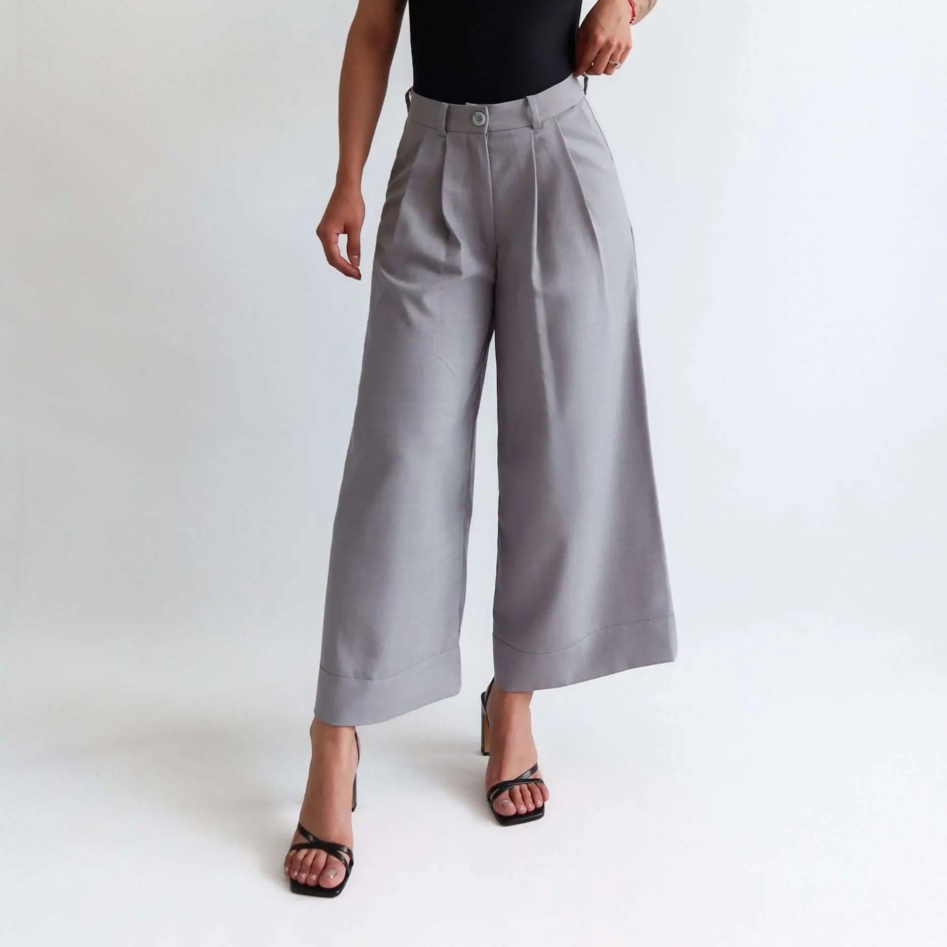 Palazzo pants gris