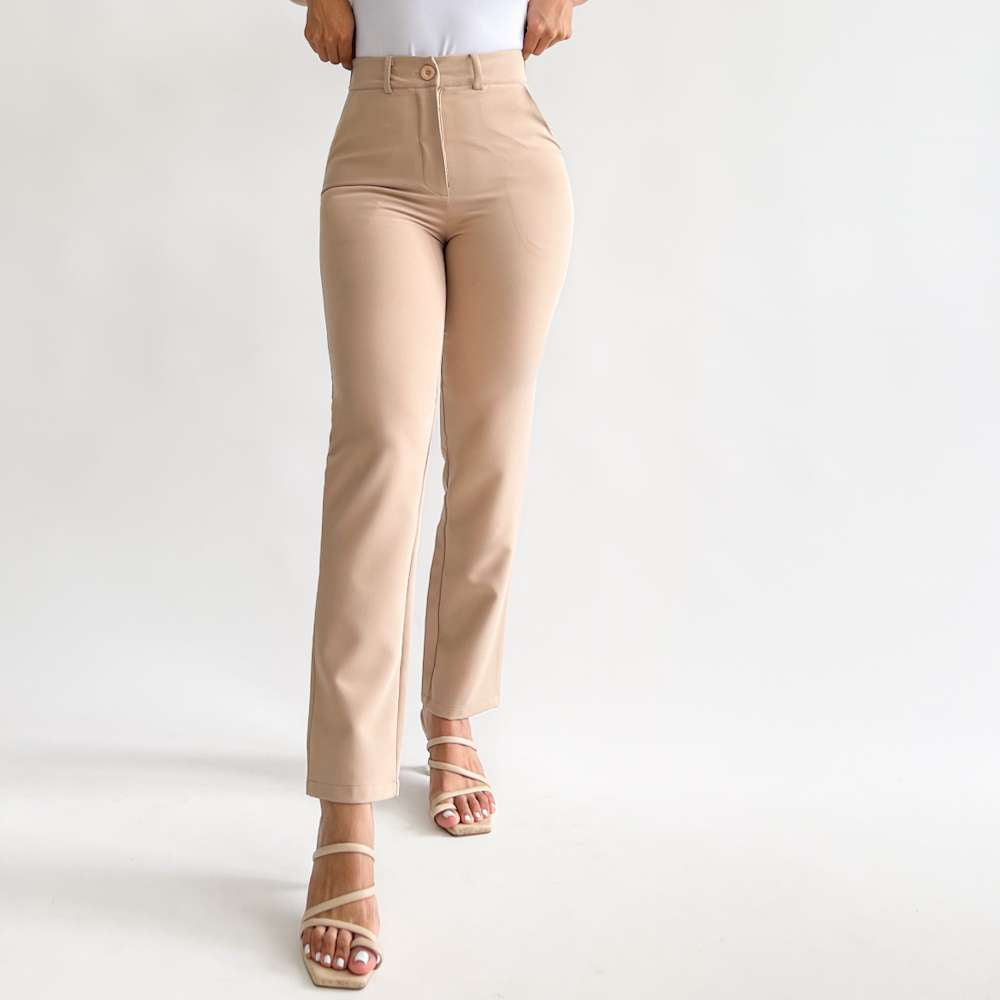 Slim pants beige