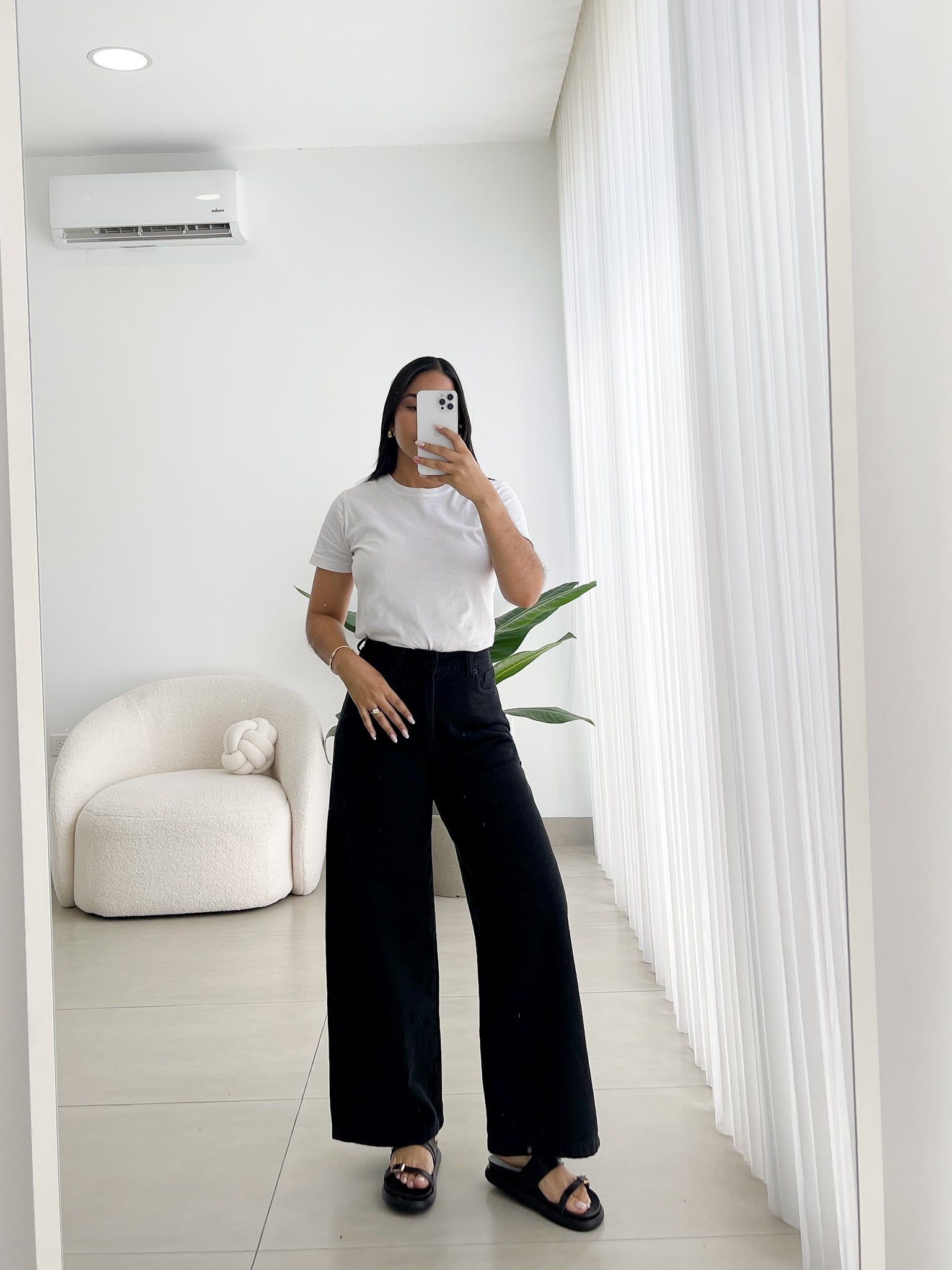 Mini skater jeans negro