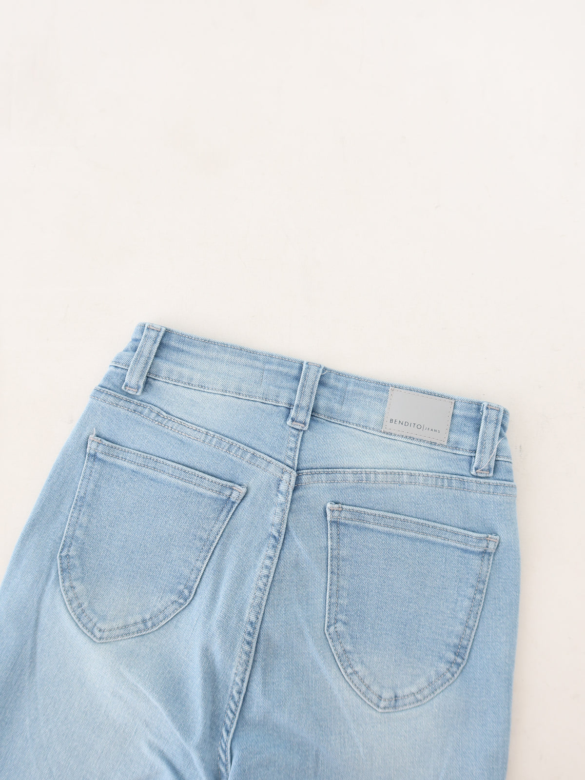 Mini slim jeans azul claro
