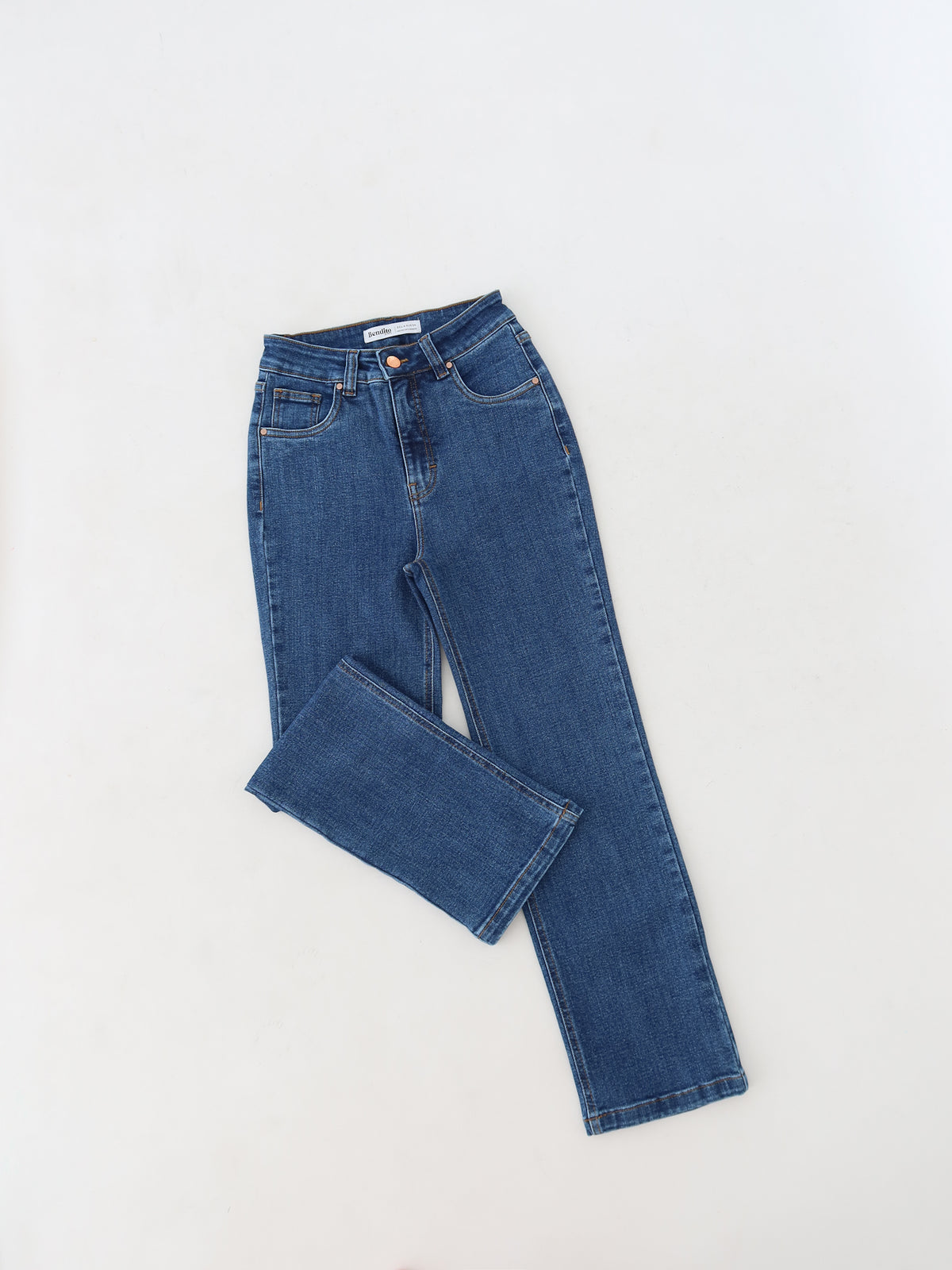 Mini slim jeans azul
