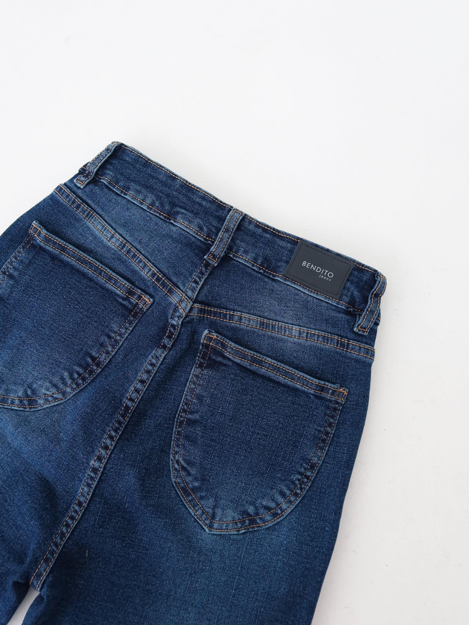 Mini bootcut jeans azul