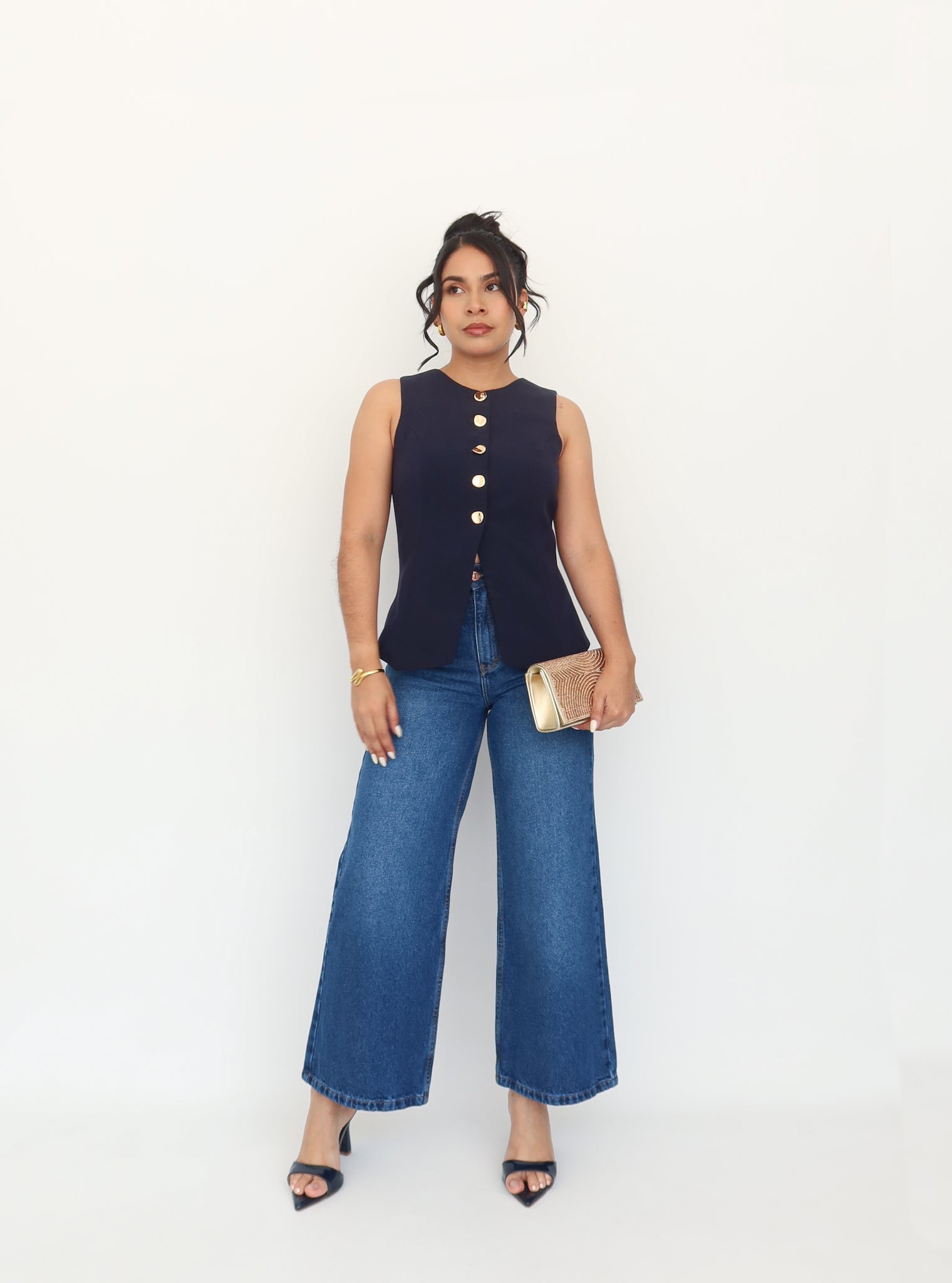 Chaleco barbara azul