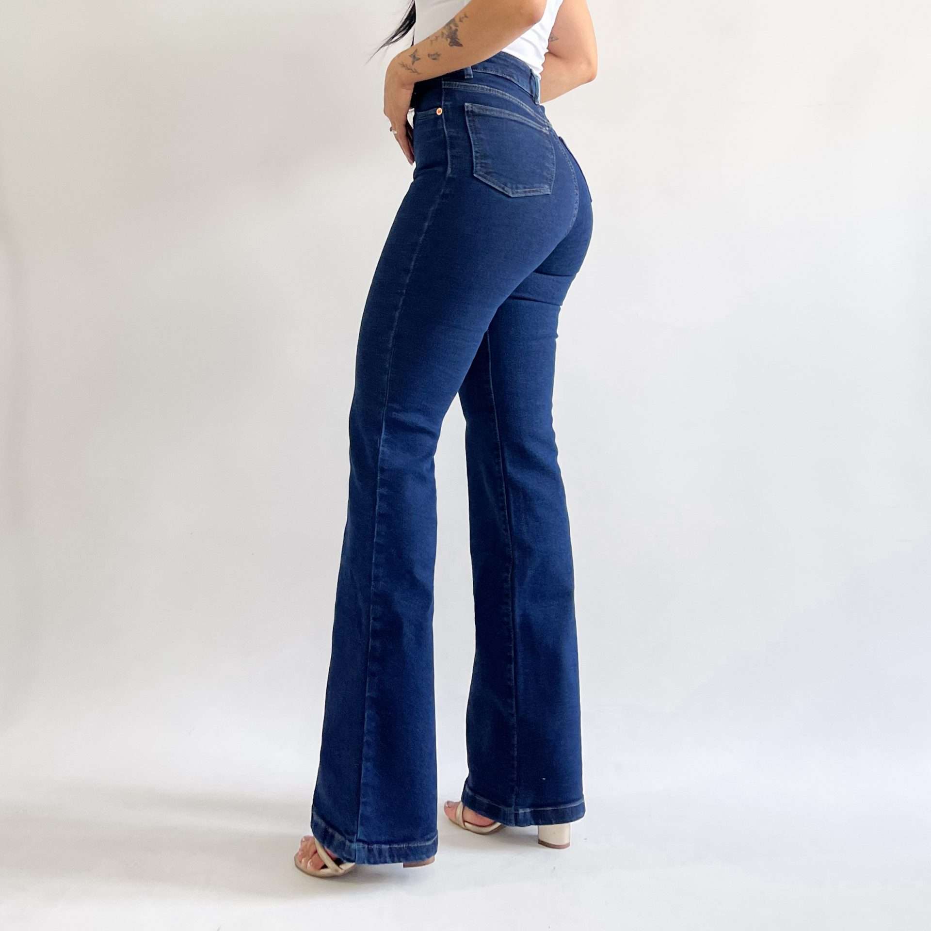 Bootcut jeans long azul oscuro
