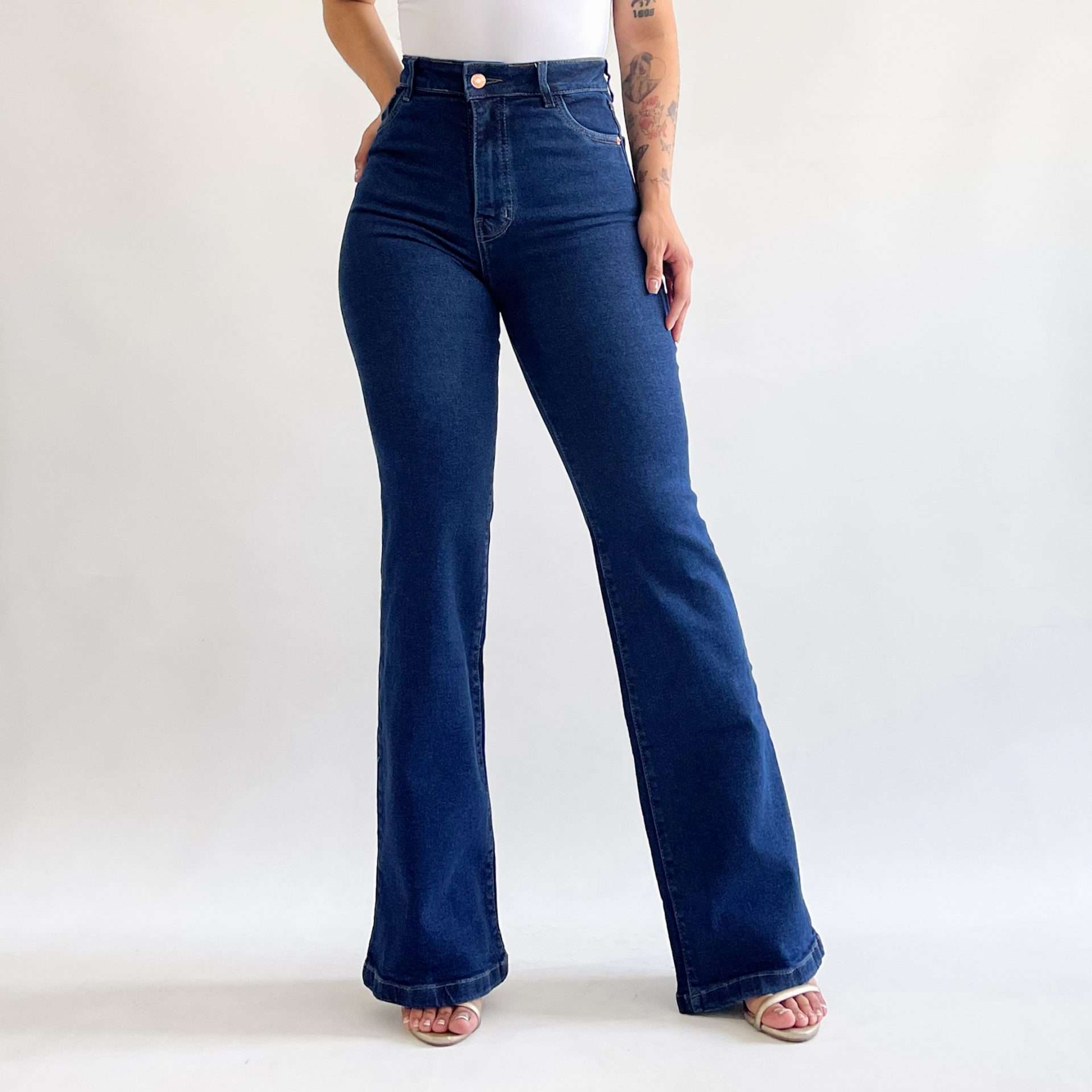 Bootcut jeans long azul oscuro
