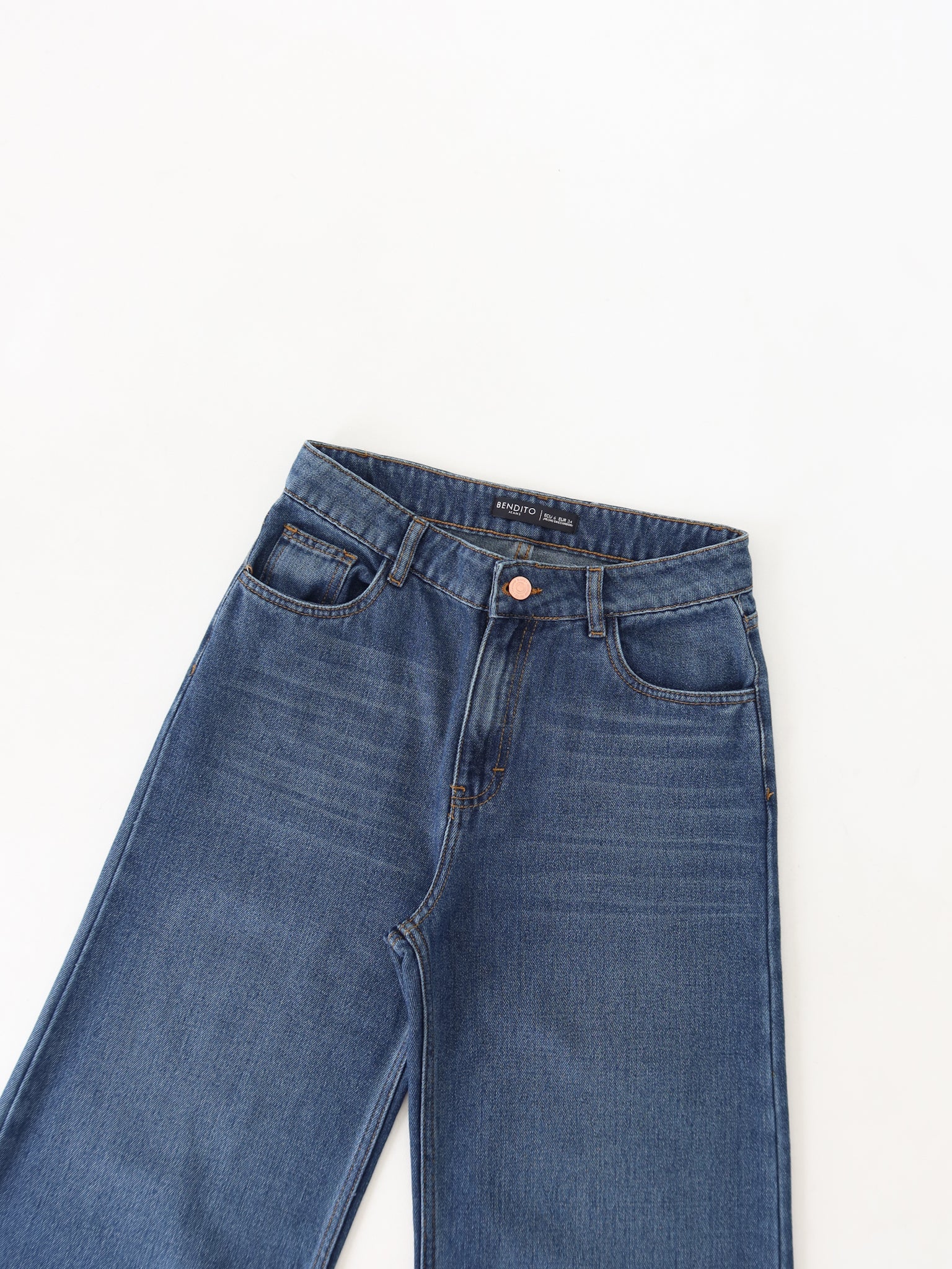 Baggy regular jeans azul