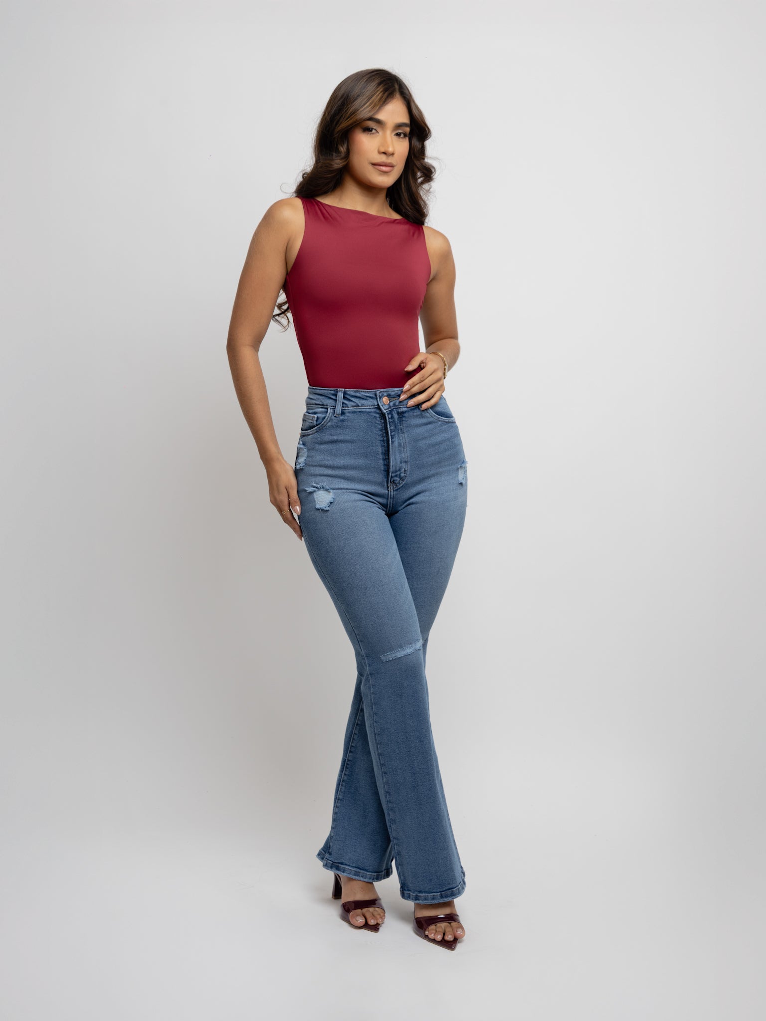 Blusa Olivia vino