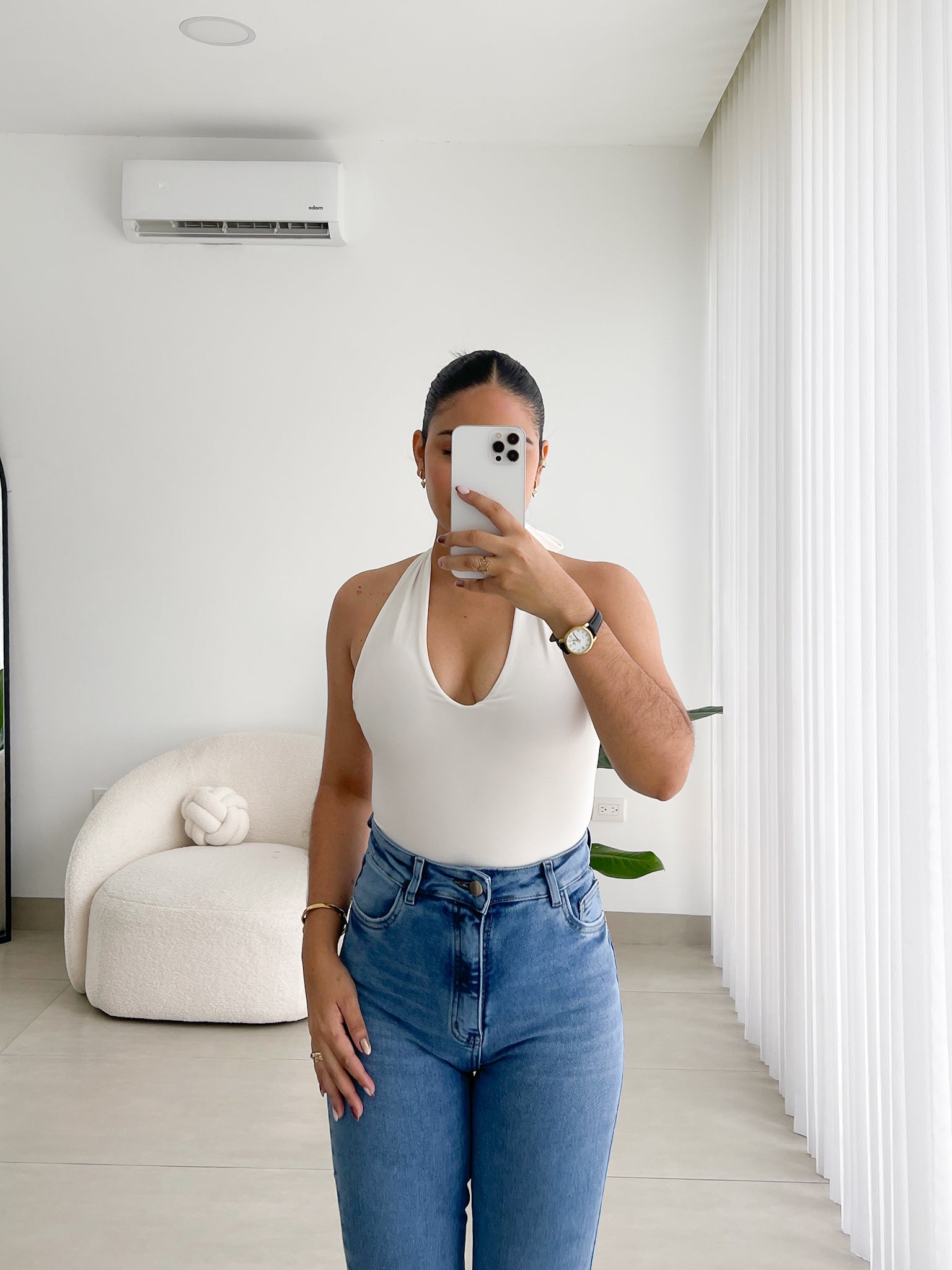 Bootcut long clasico azul claro