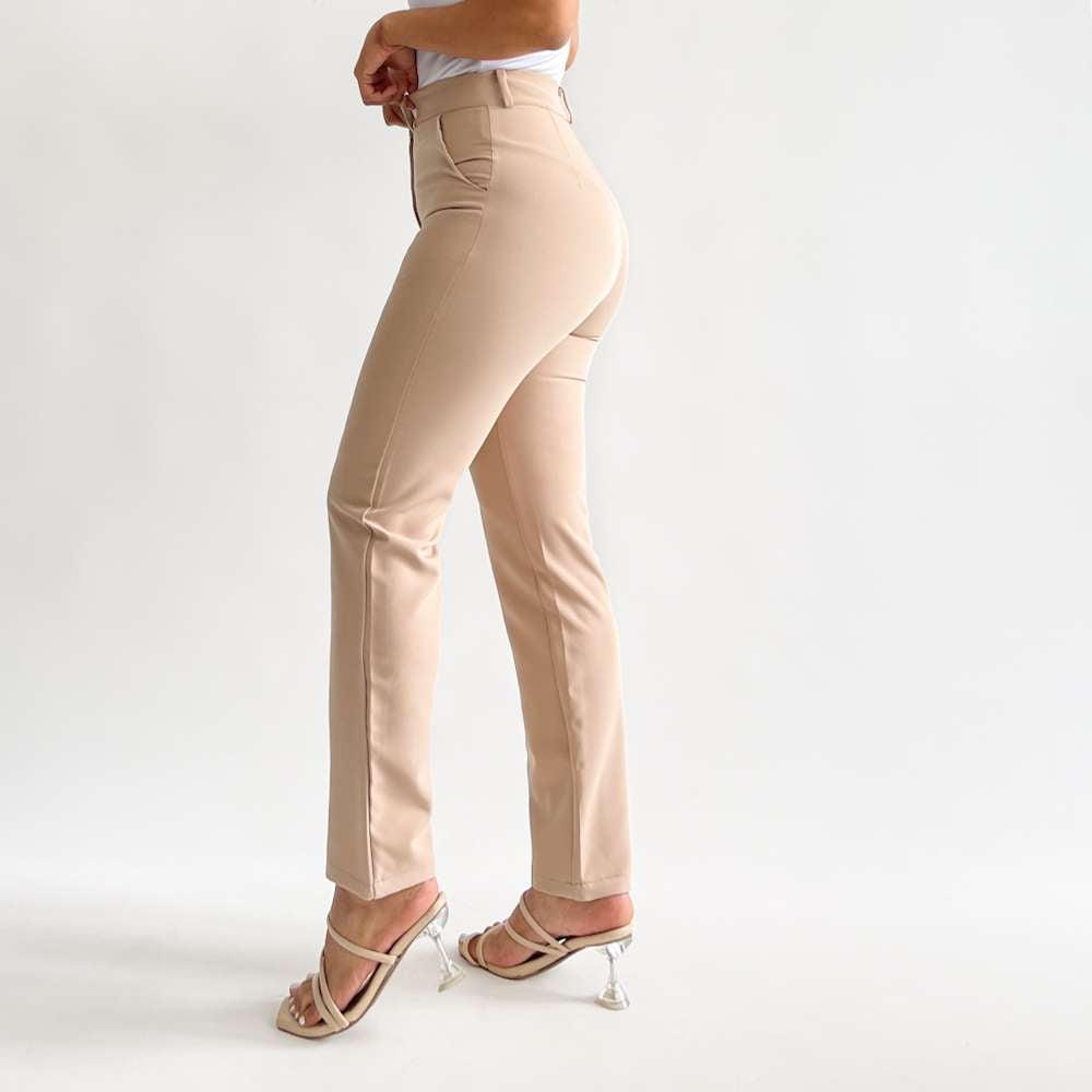 Slim pants beige
