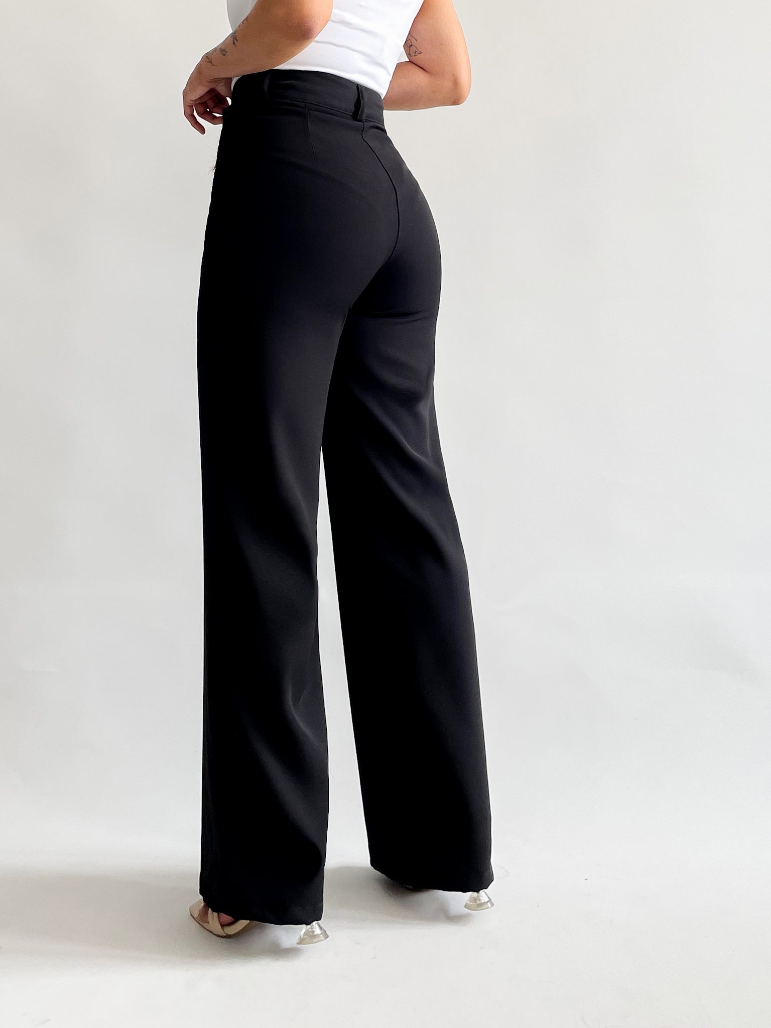 Straight pants negro