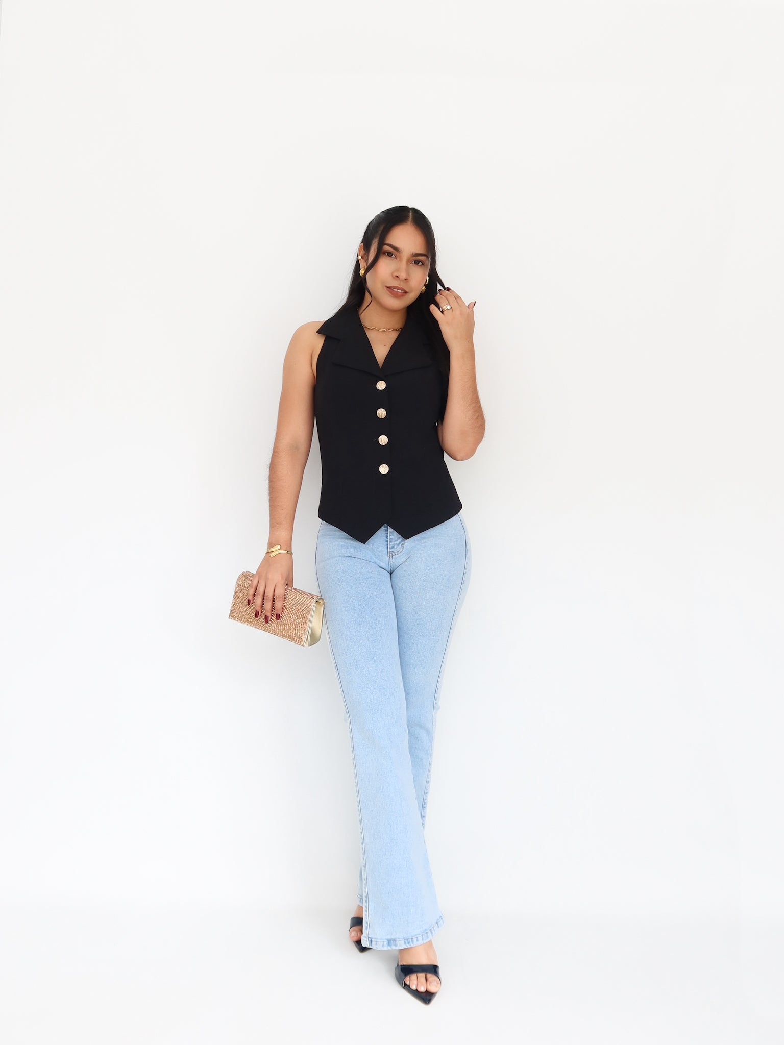 Chaleco Madison negro