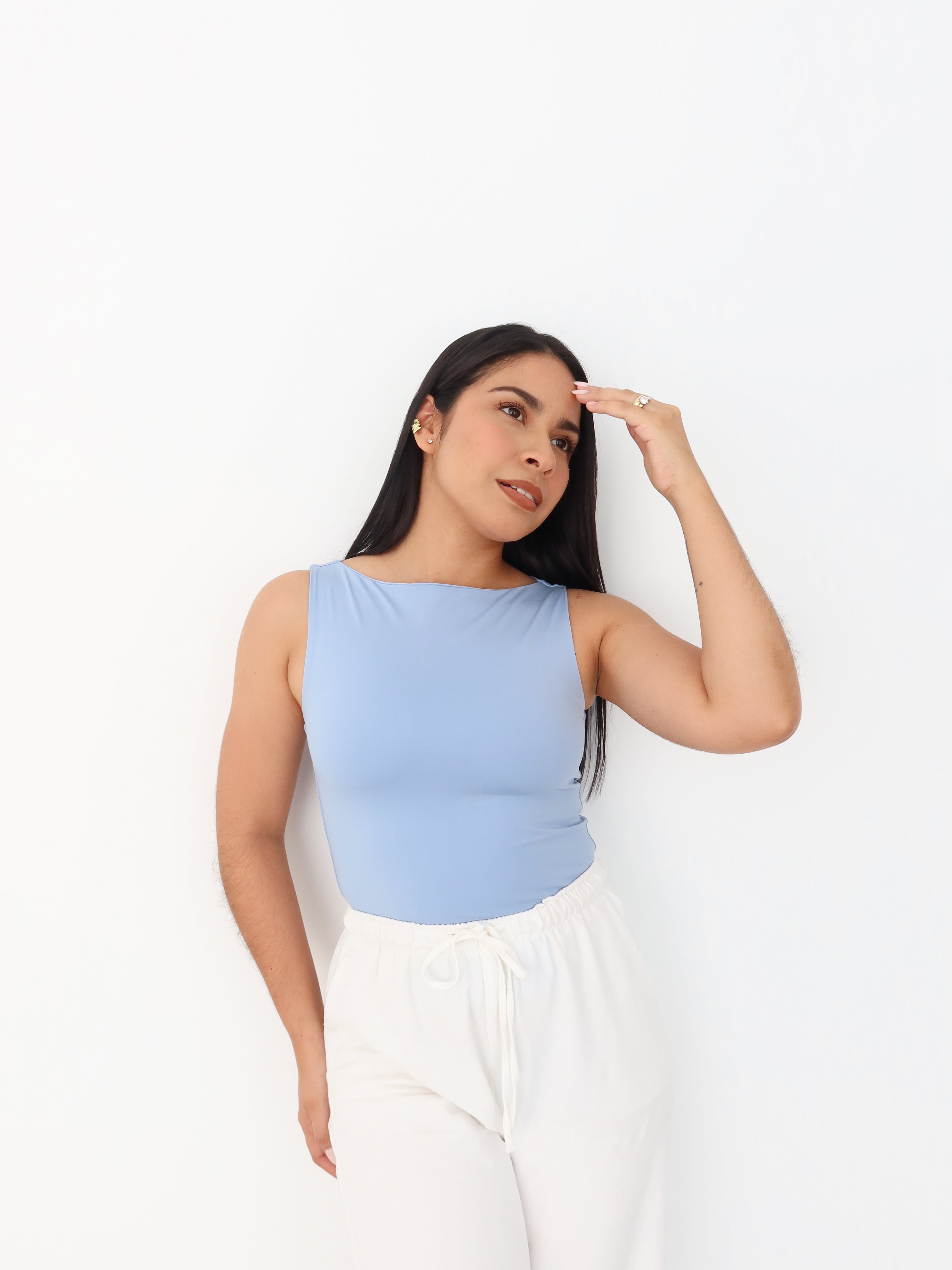 Blusa Olivia celeste