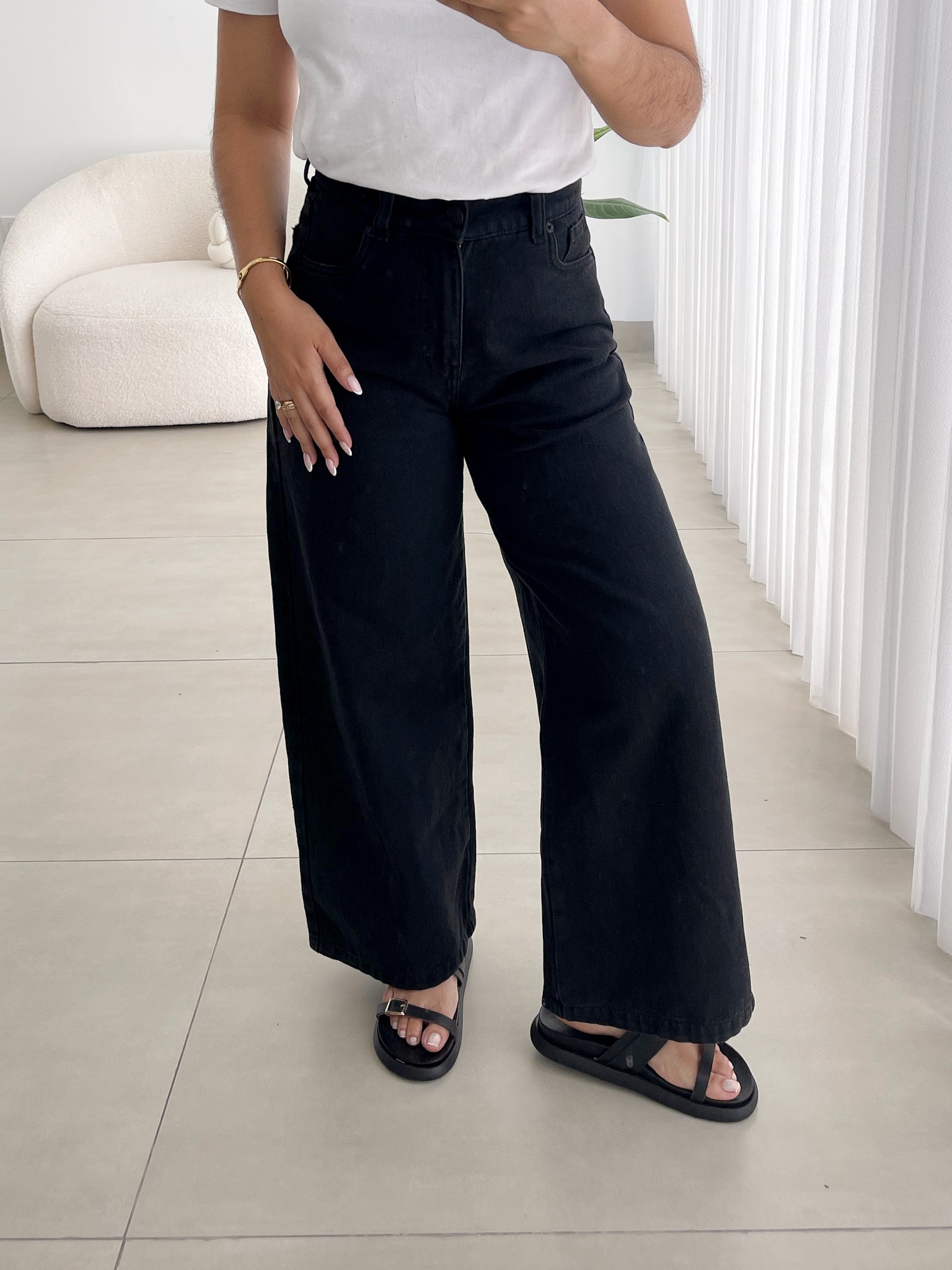 Mini skater jeans negro