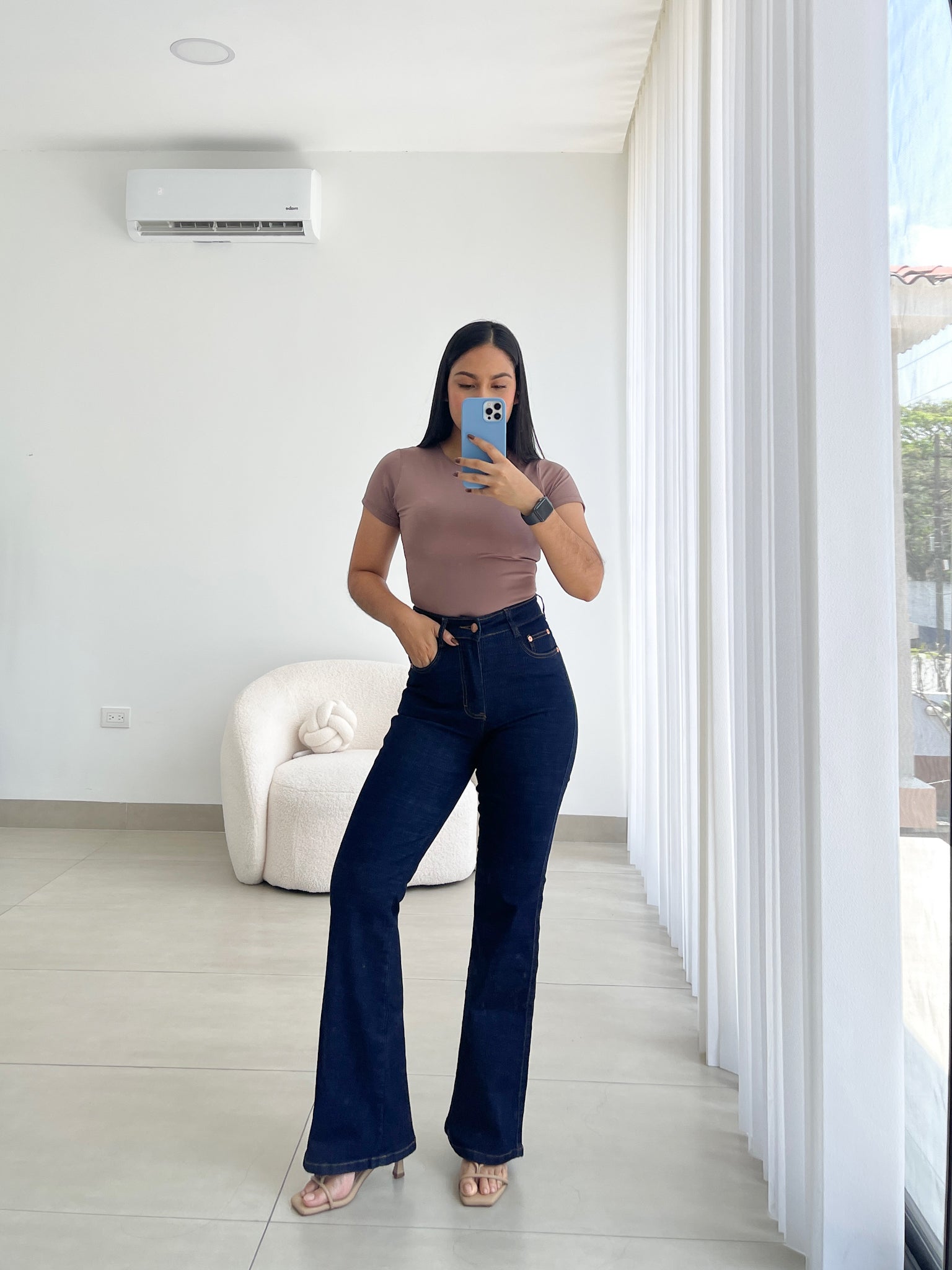 Bootcut regular jeans azul oscuro