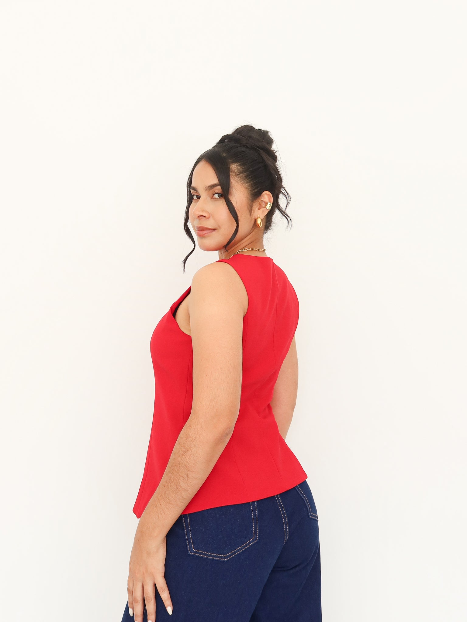 Chaleco barbara rojo