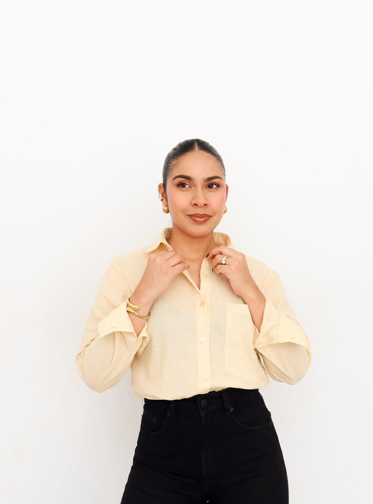 Camisa Oversize amarillo