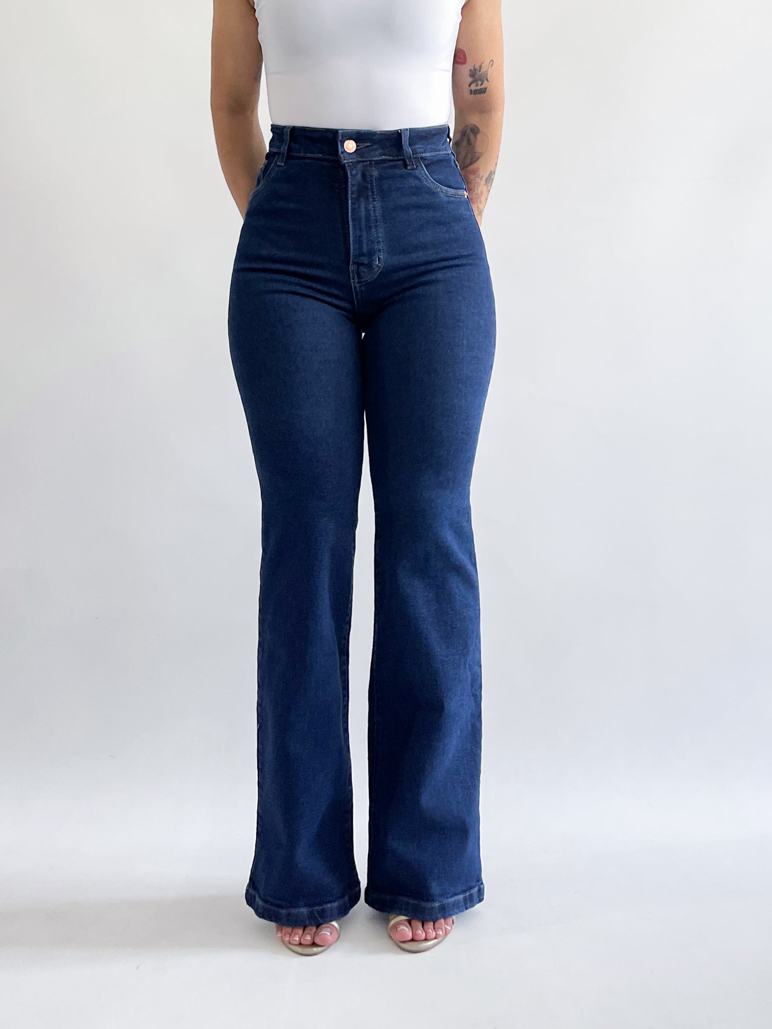 Bootcut jeans regular azul oscuro