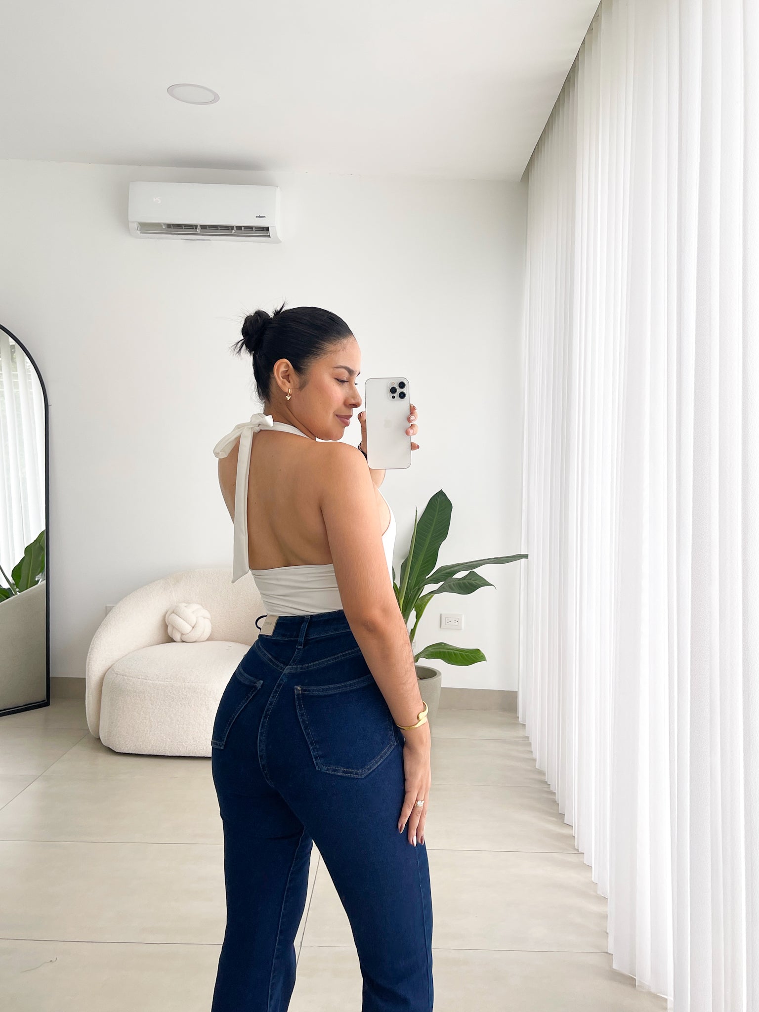 Bootcut long clasico azul oscuro