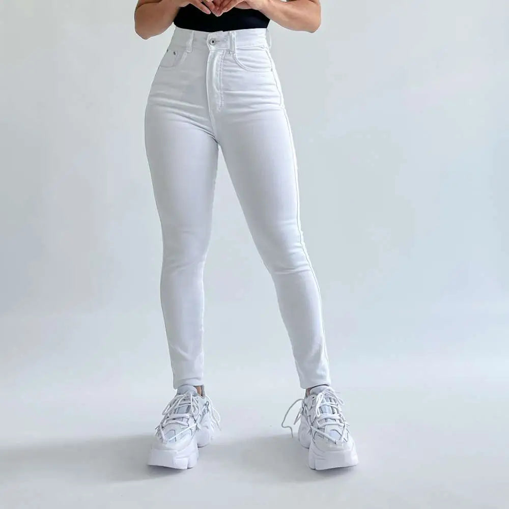 Skinny jeans clásico blanco