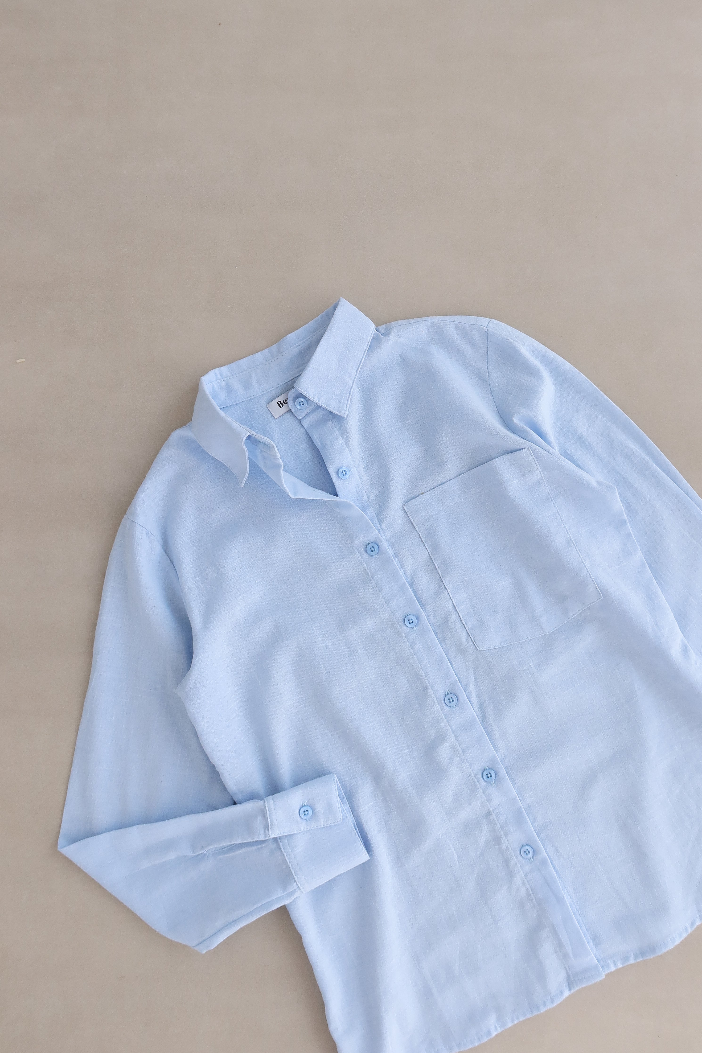 Camisa Oversize celeste