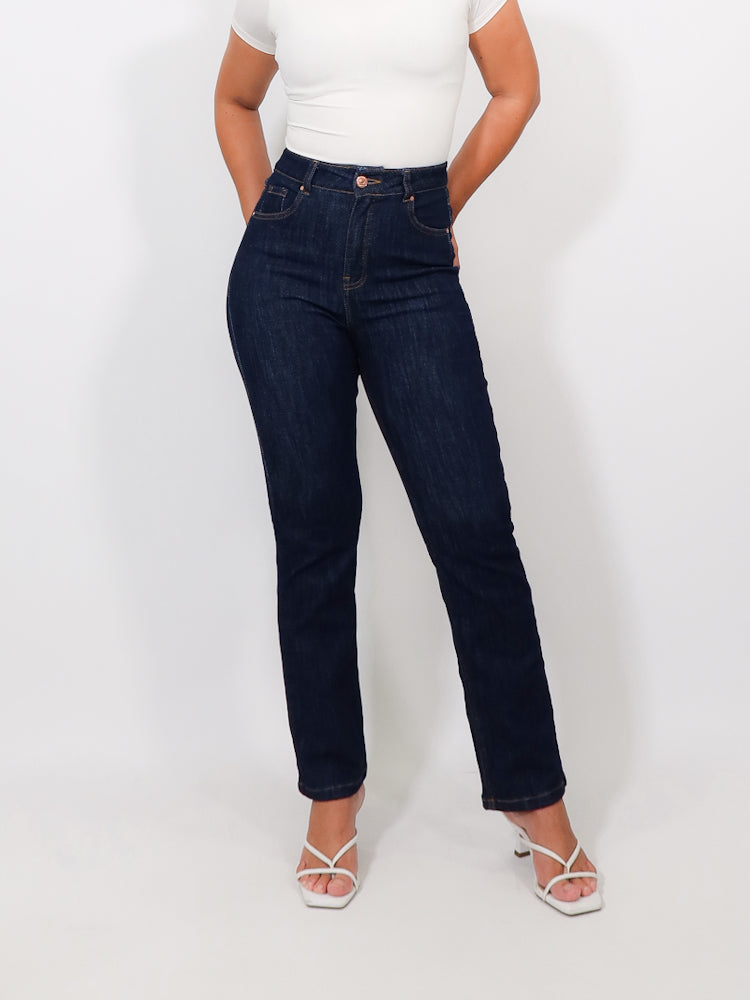 Mini slim jeans azul oscuro