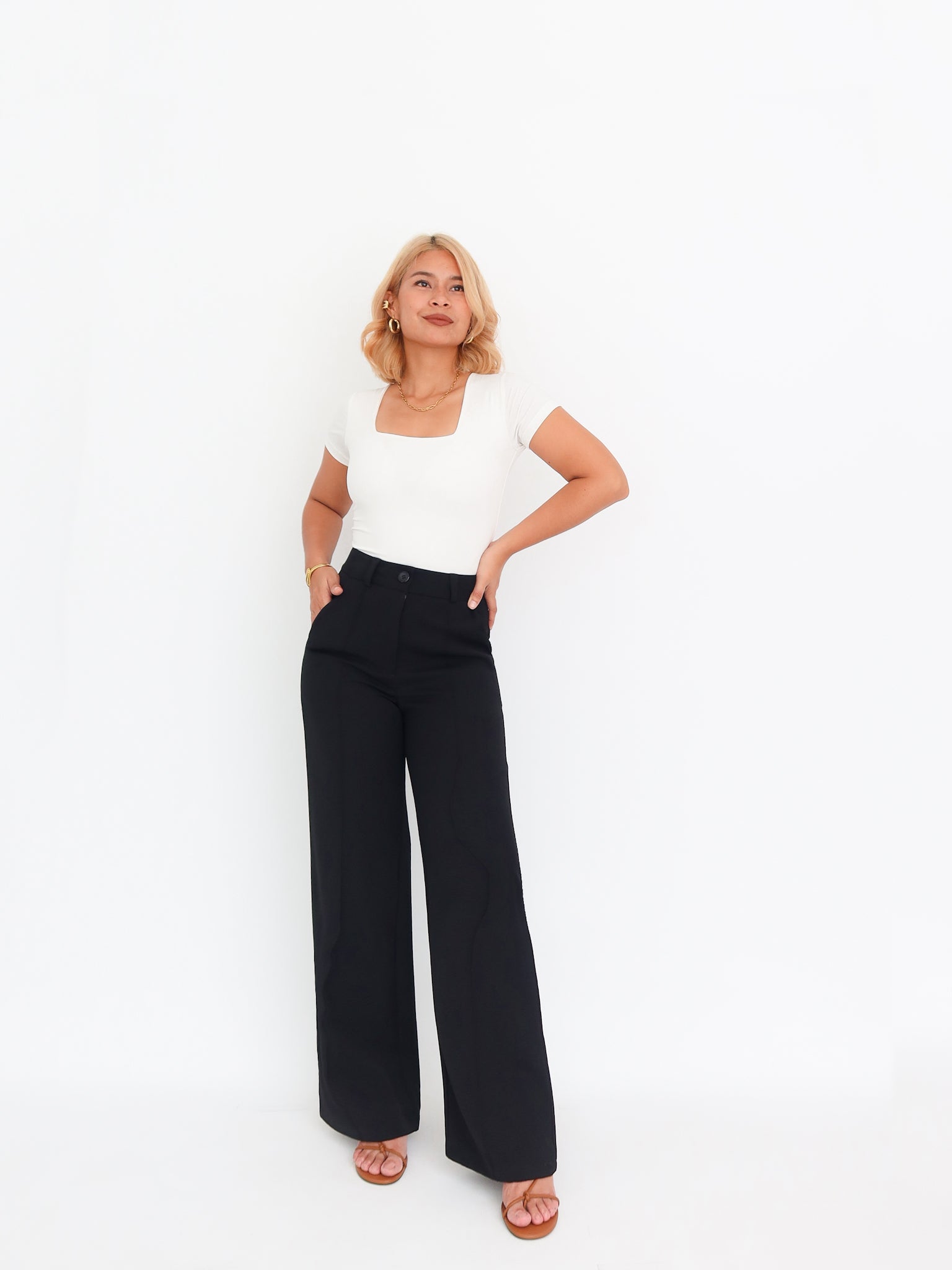 Straight pants vena negro