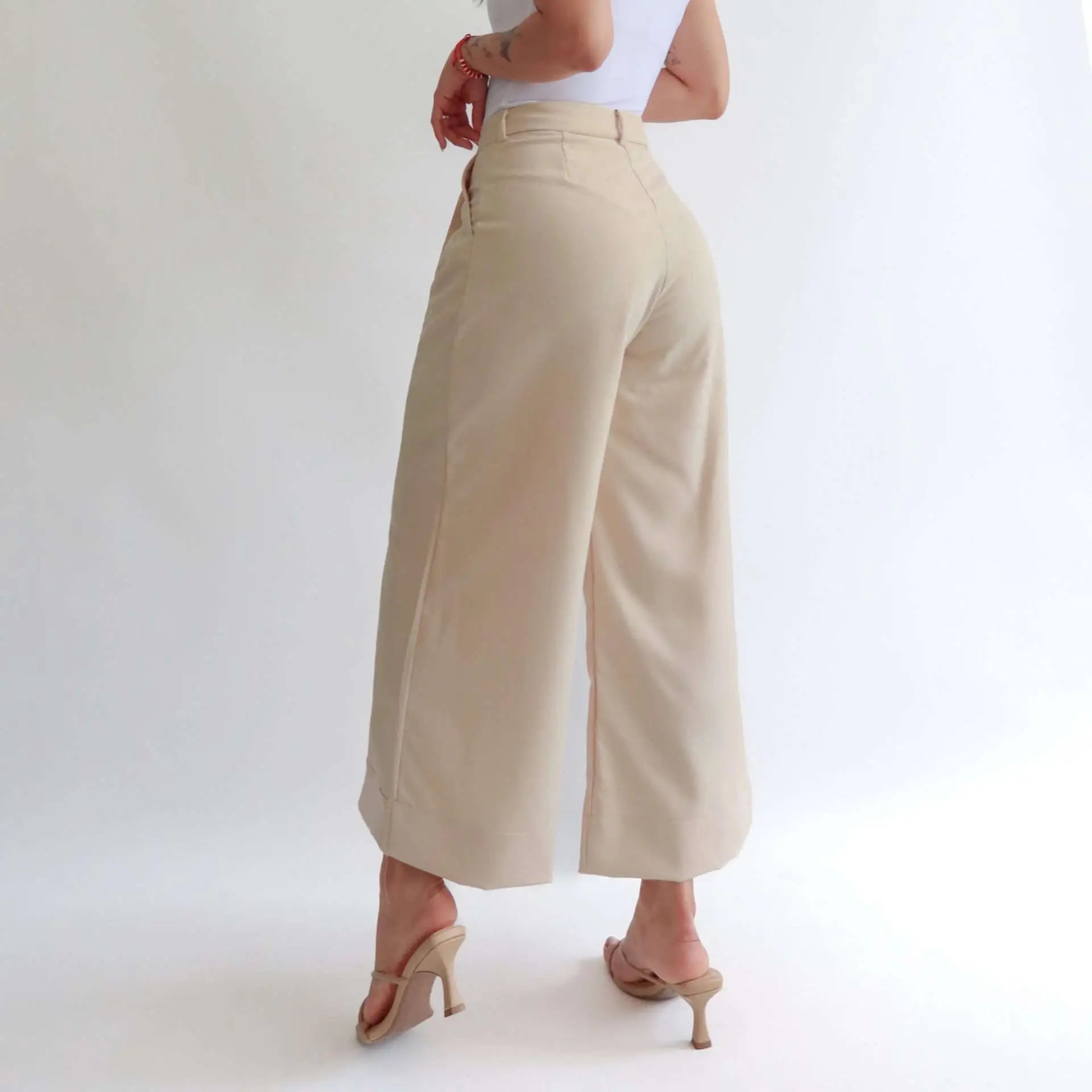 Palazzo pants beige