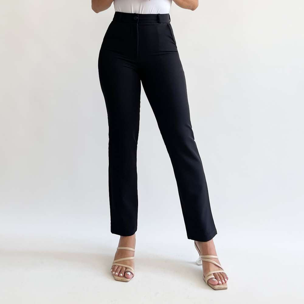 Slim pants negro