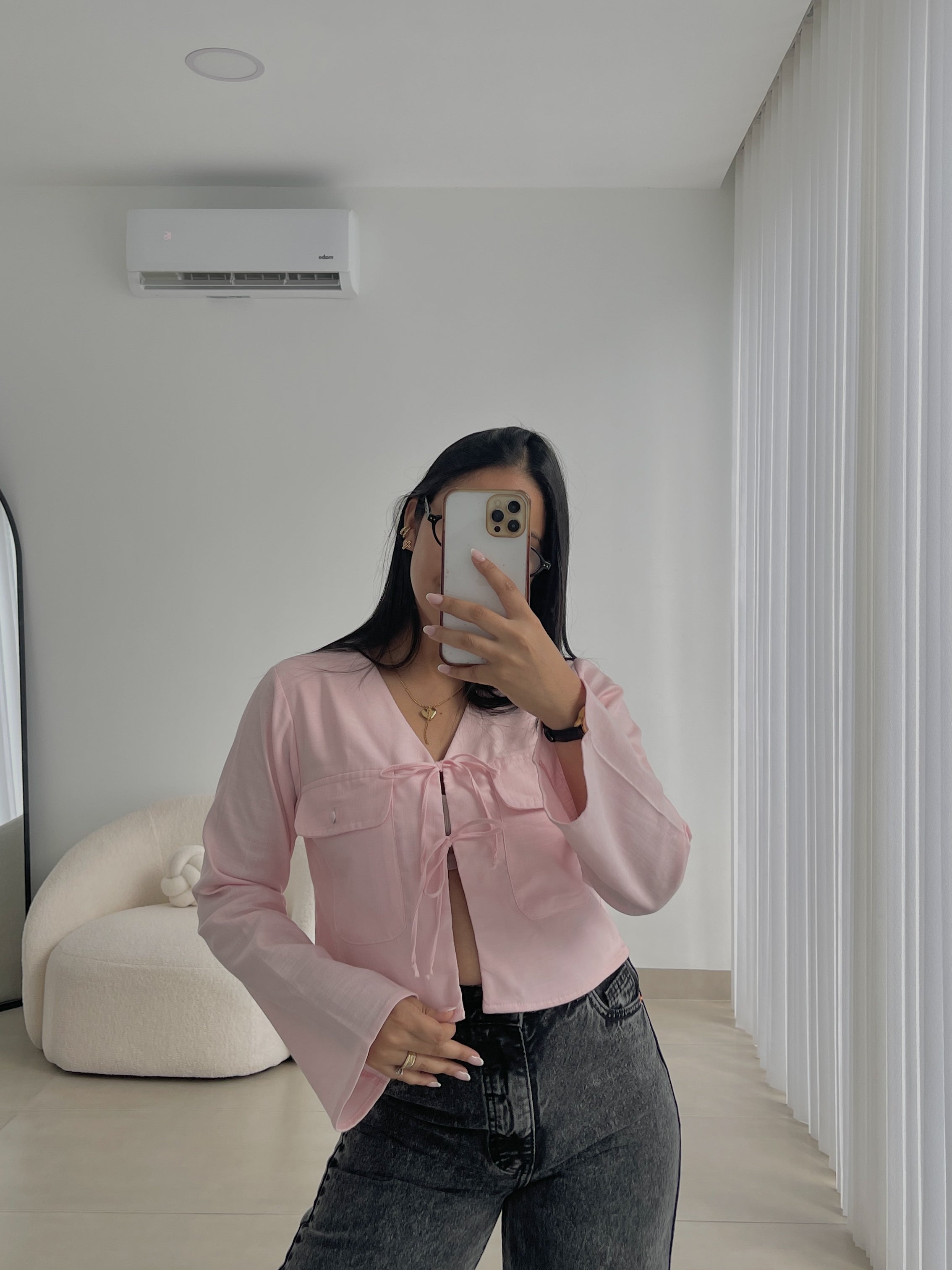 Blusa Luna rosada