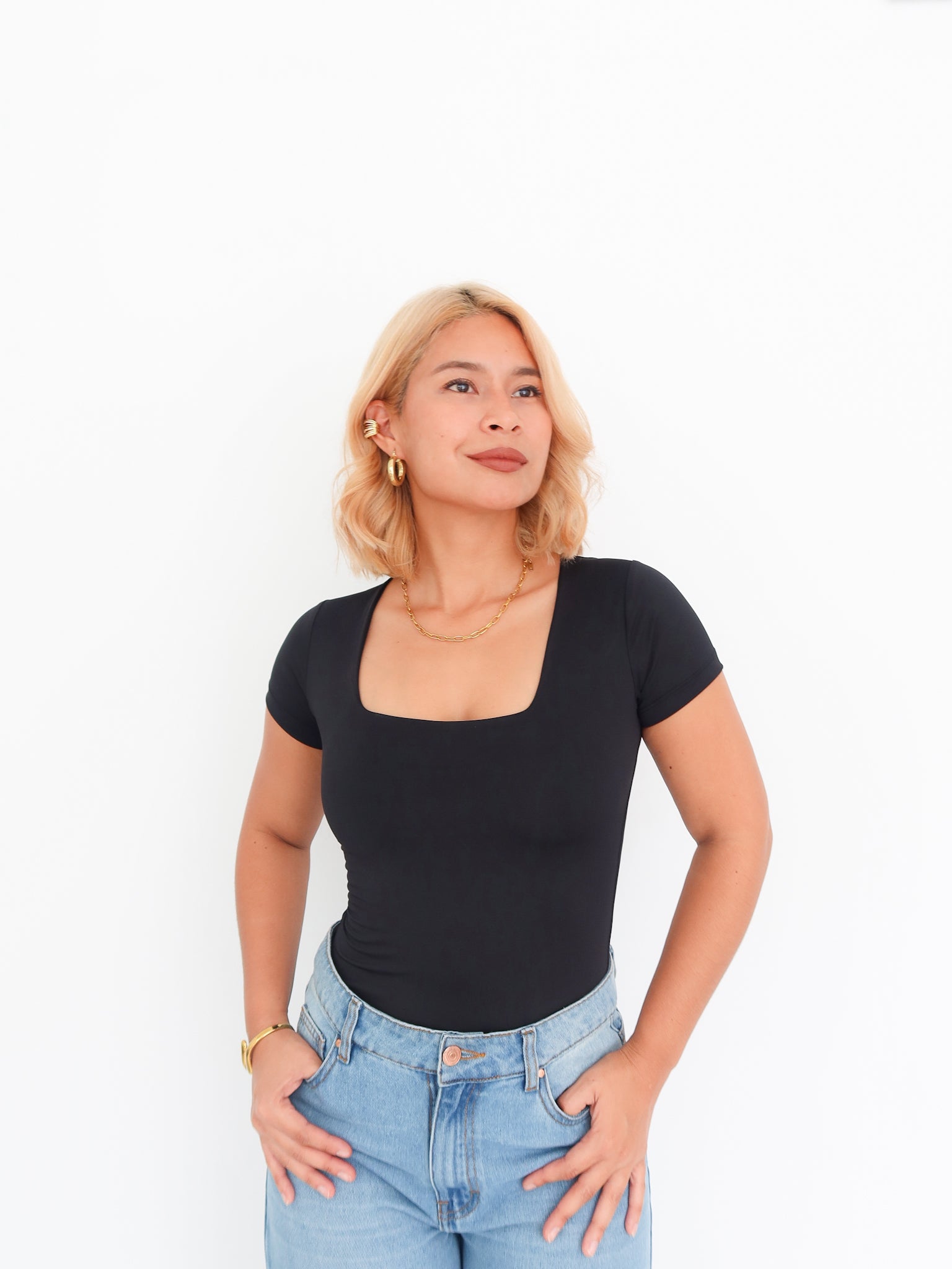 Camiseta regina negra| SKINFLEX